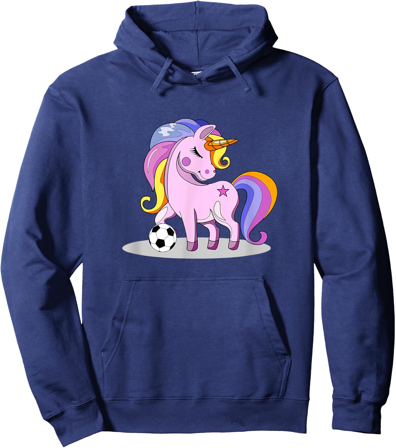 Unicorn Themed Soccer Girl Gifts For Soccer Mom Hoodie - Hoodie | Navy