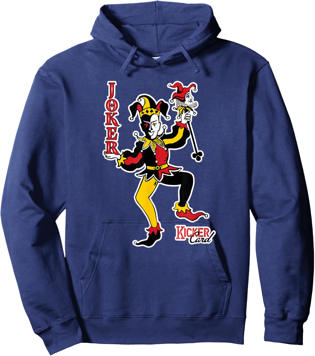 Joker Card Funny Poker Bridge Player Gift Hoodie - Hoodie | Navy