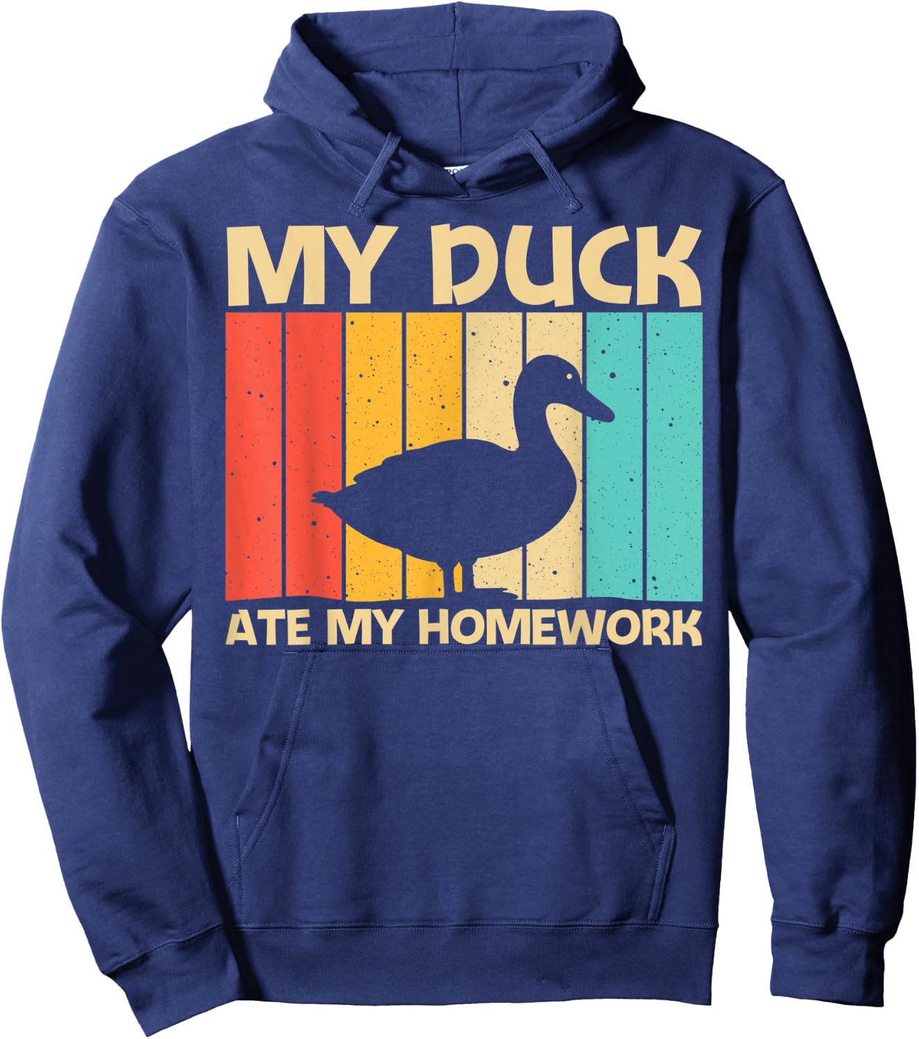 Funny Duck Design For Kids Boys Duck Farmer Hunting Lovers Hoodie - Hoodie | Navy