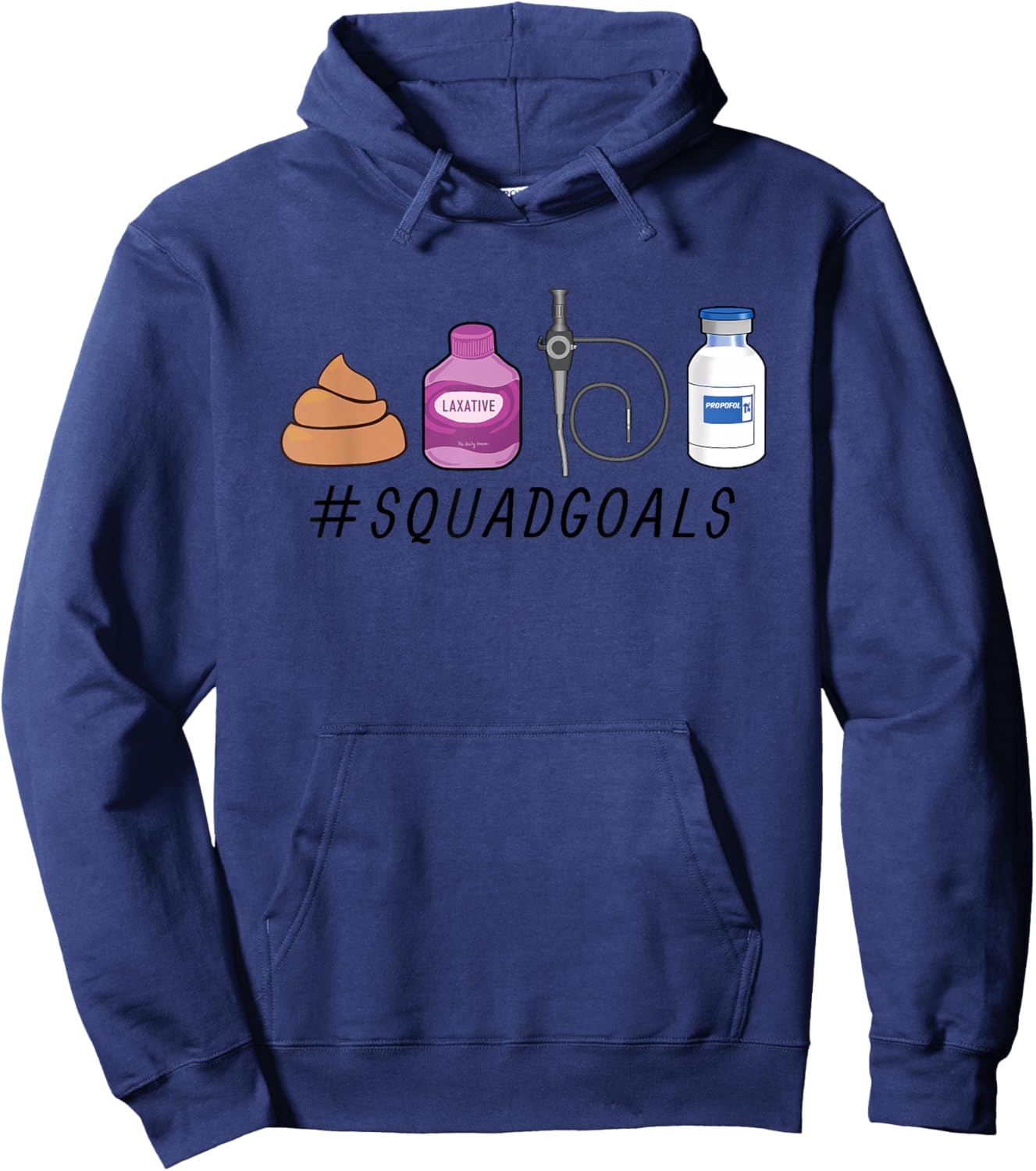 GI Endo Squad Goals Funny GI Nurse Colonoscopy Endoscopy Rn Hoodie - Hoodie | Navy