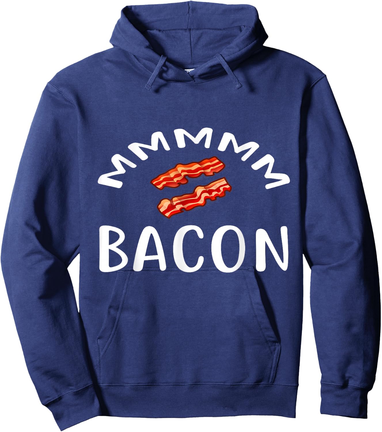 MMM...BACON T Shirt for Bacon Lovers & Foodies BACON Hoodie - Hoodie | Navy