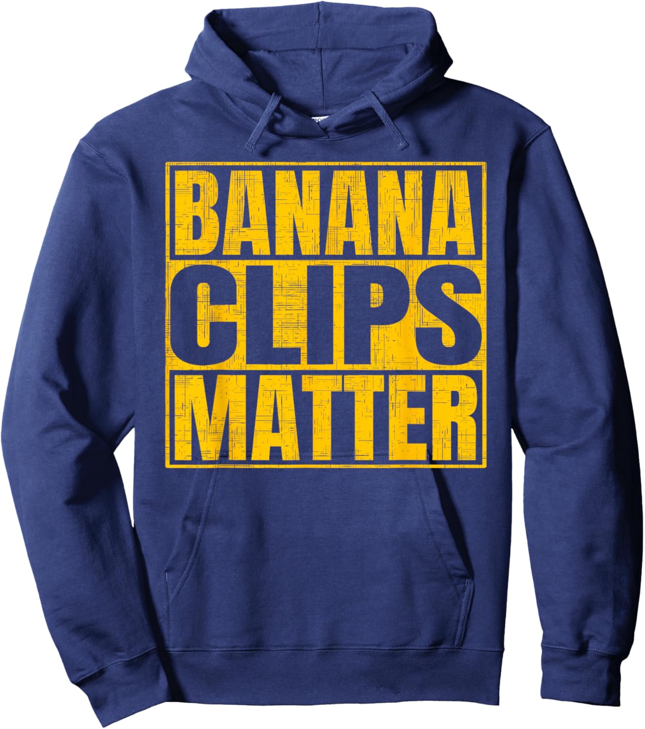 Banana Clips Matter Funny AK-47 Rifle Hoodie - Hoodie | Navy