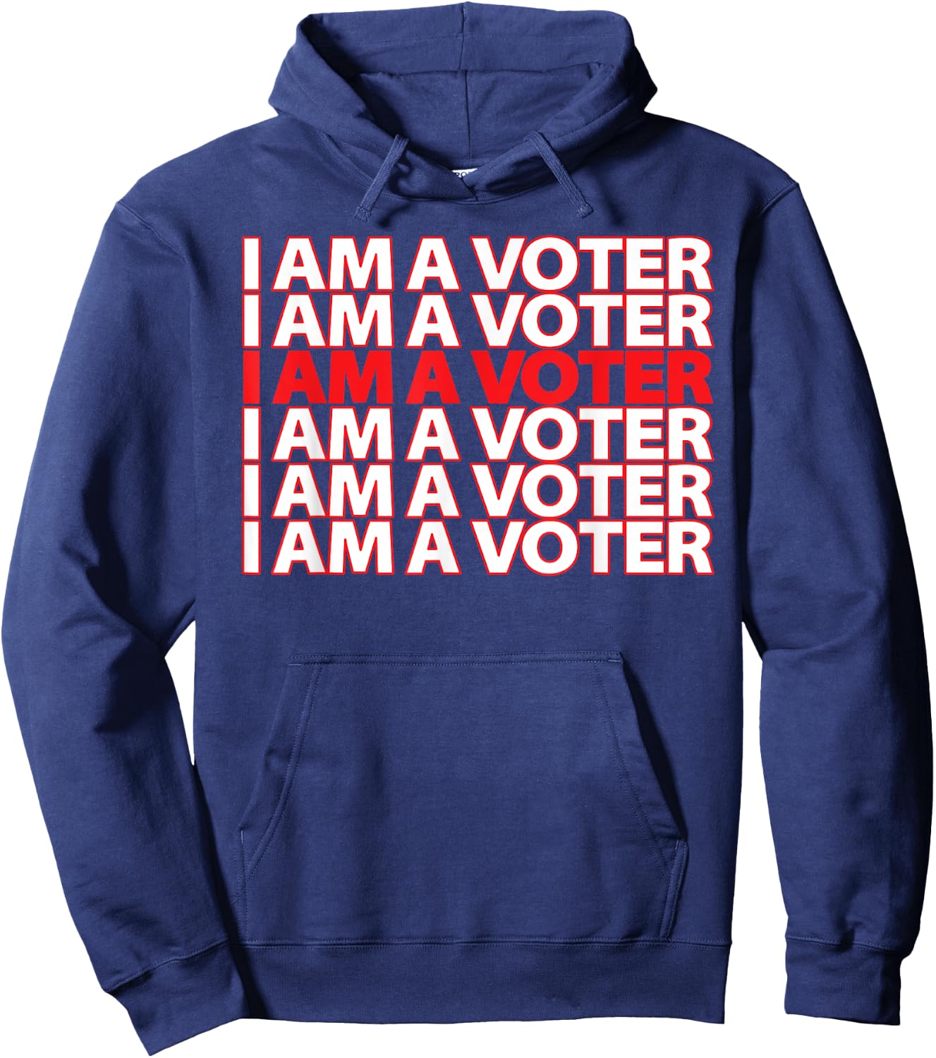 I Am A Voter Registered Voter Hoodie - Hoodie | Navy