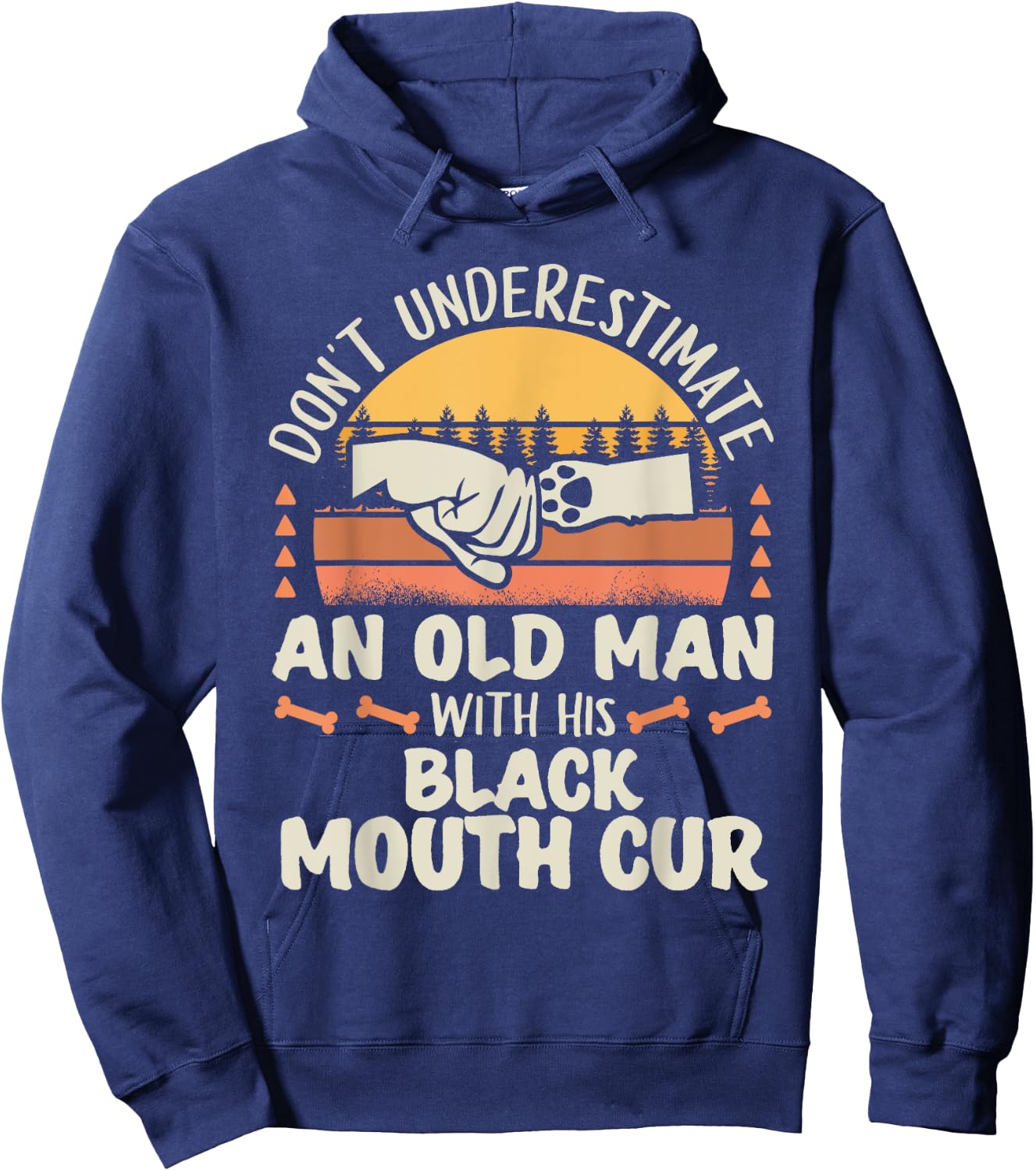 Black Mouth Cur Shirt Men Women Dog Mom Dog Lover Hoodie - Hoodie | Navy