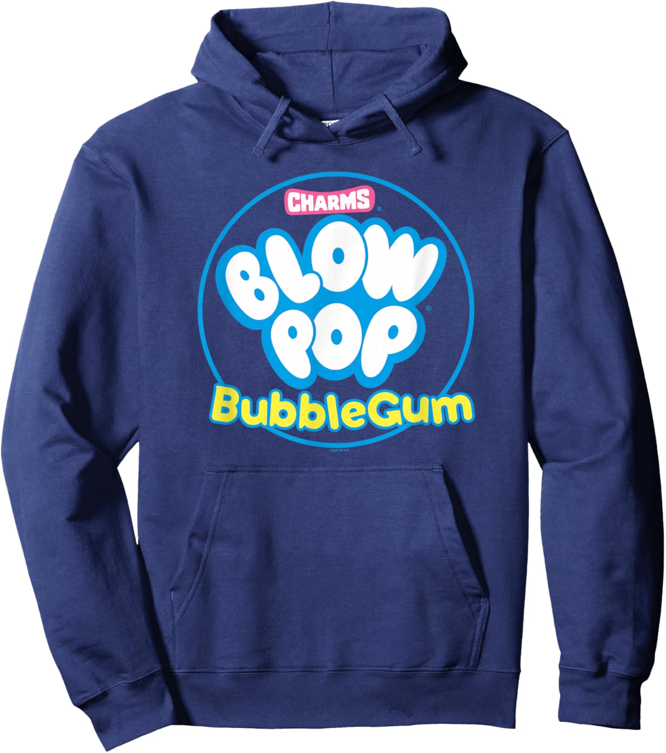 Charms Blow Pop Bubble Gum Circle Logo V-2 Hoodie - Hoodie | Navy