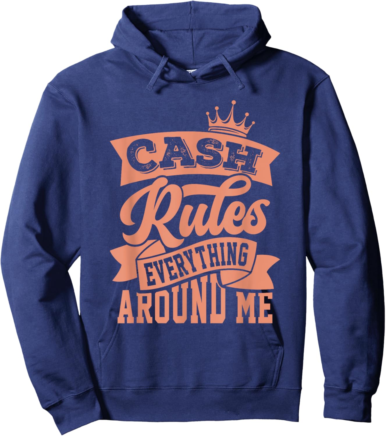 Concrete And Luxury Cash Rules Crimson Bliss Hoodie - Hoodie | Navy