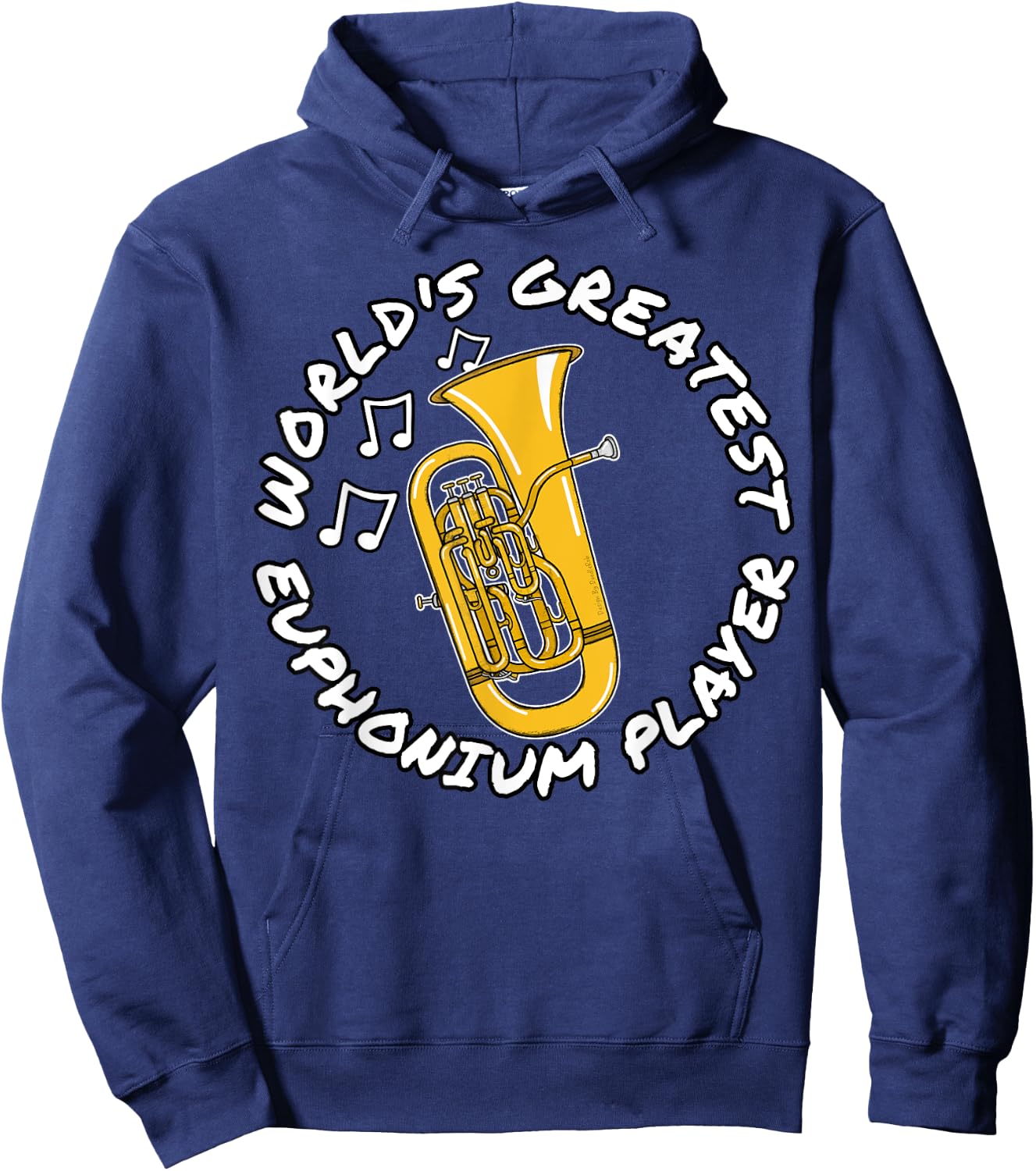 World's Greatest Euphonium Player Brass Musician Hoodie - Hoodie | Navy