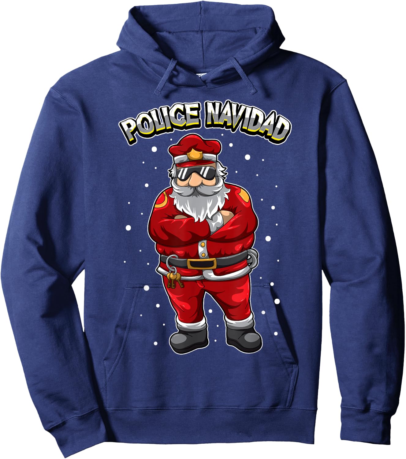 Police Navidad - Felize Navidad - Merry Xmas Officer Hoodie - Hoodie | Navy