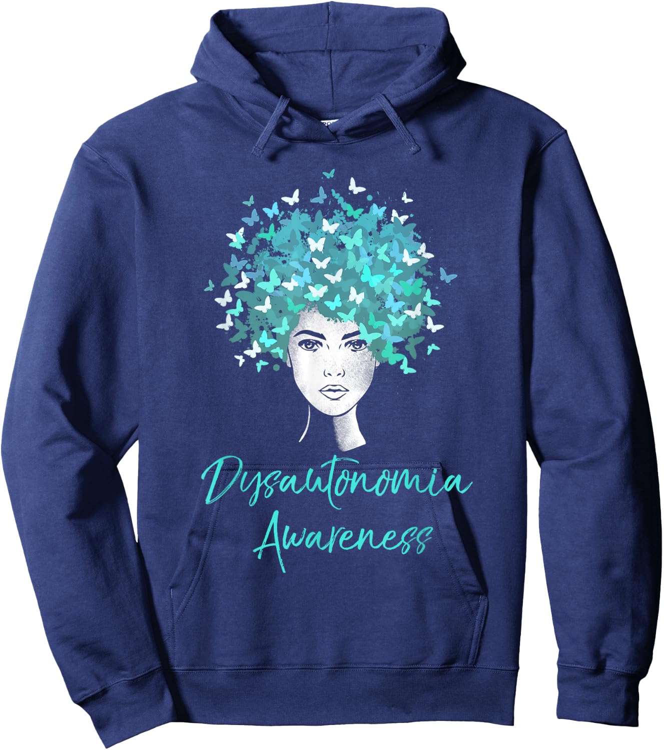 Dysautonomia Awareness Butterflies Gift Hoodie - Hoodie | Navy