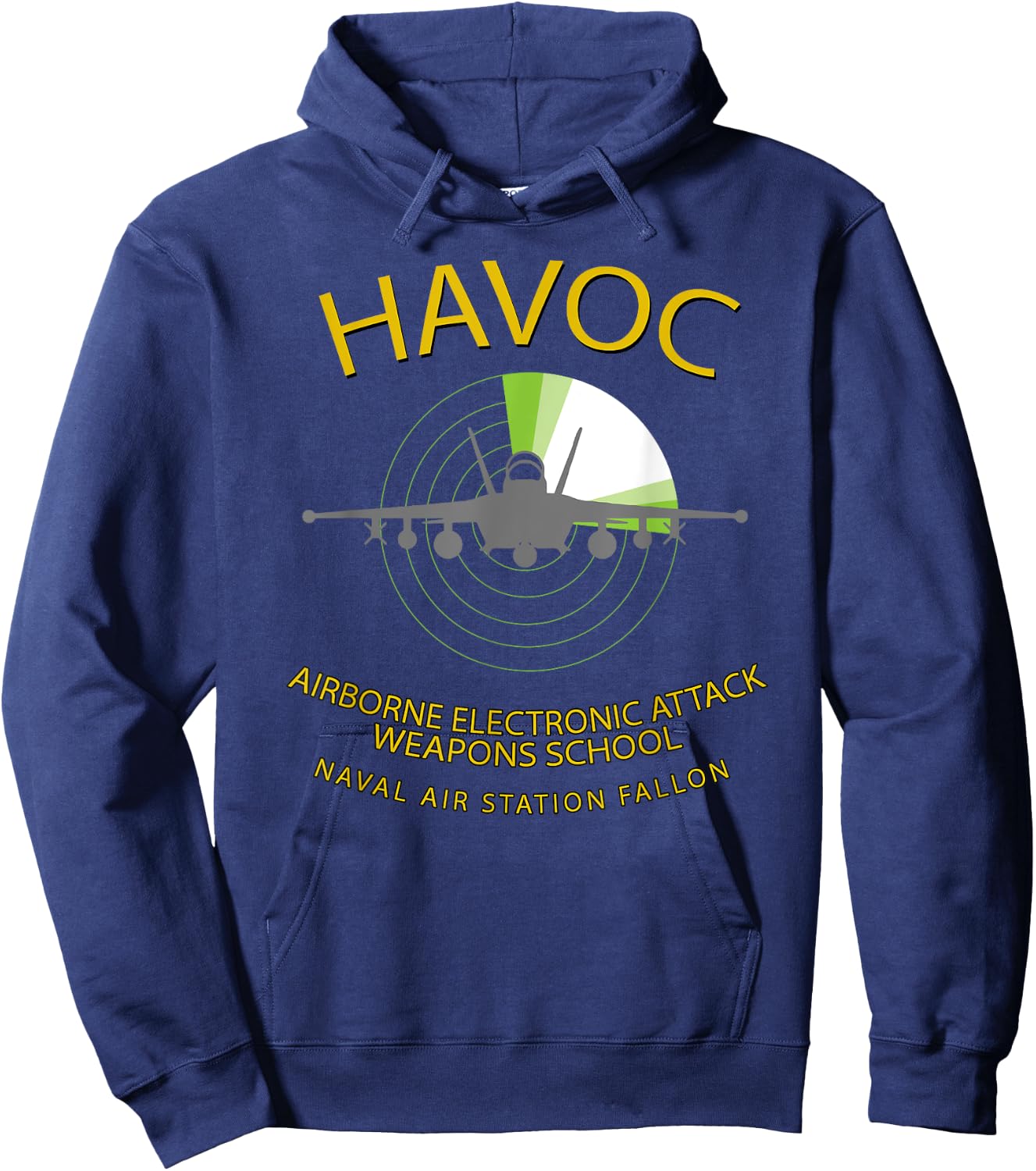 HAVOC Airborne Electronic Attack Weapons School EA-18 Hoodie - Hoodie | Navy