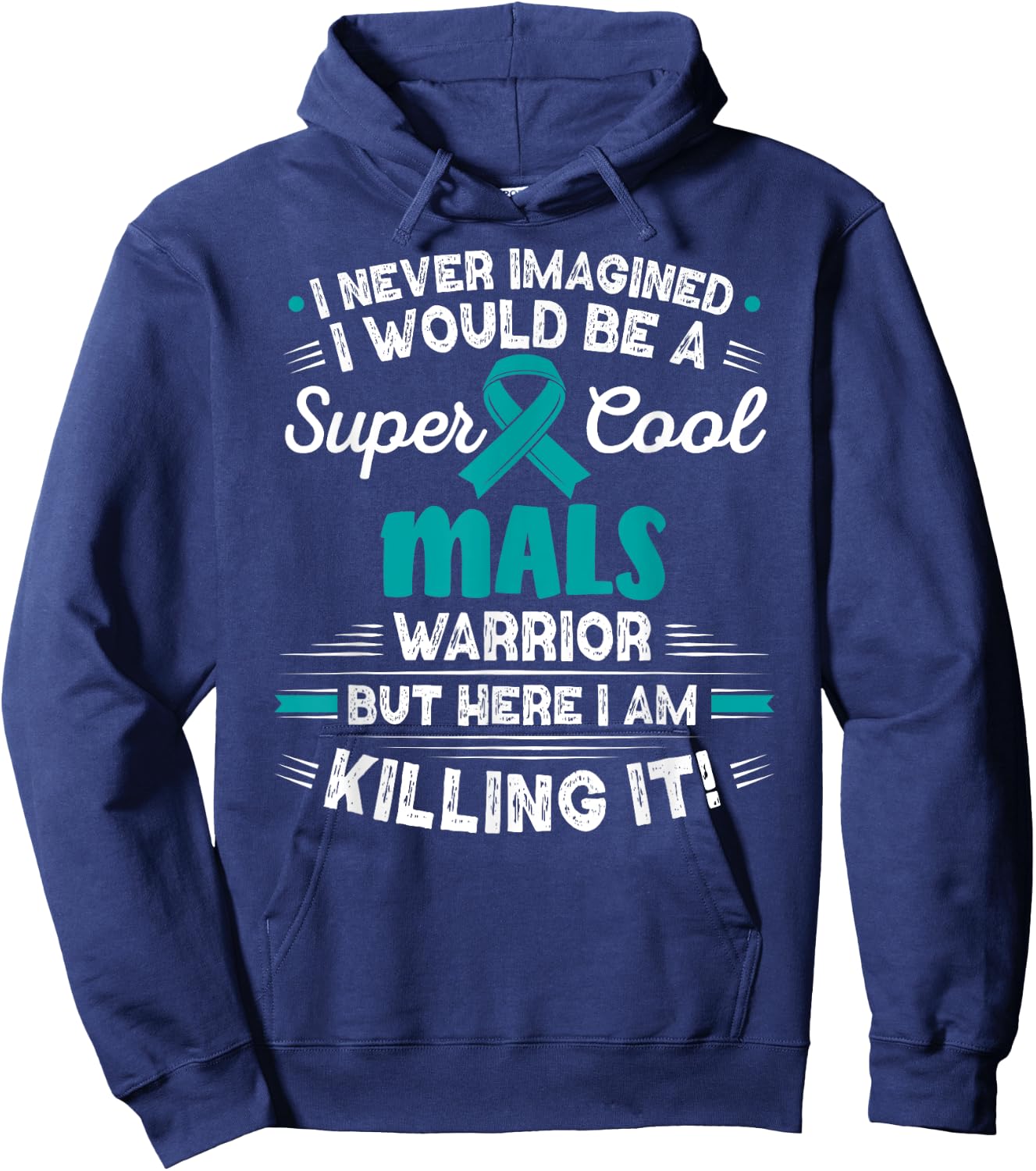 Median Arcuate Ligament Syndrome Cool MALS Warrior MALS Hoodie - Hoodie | Navy