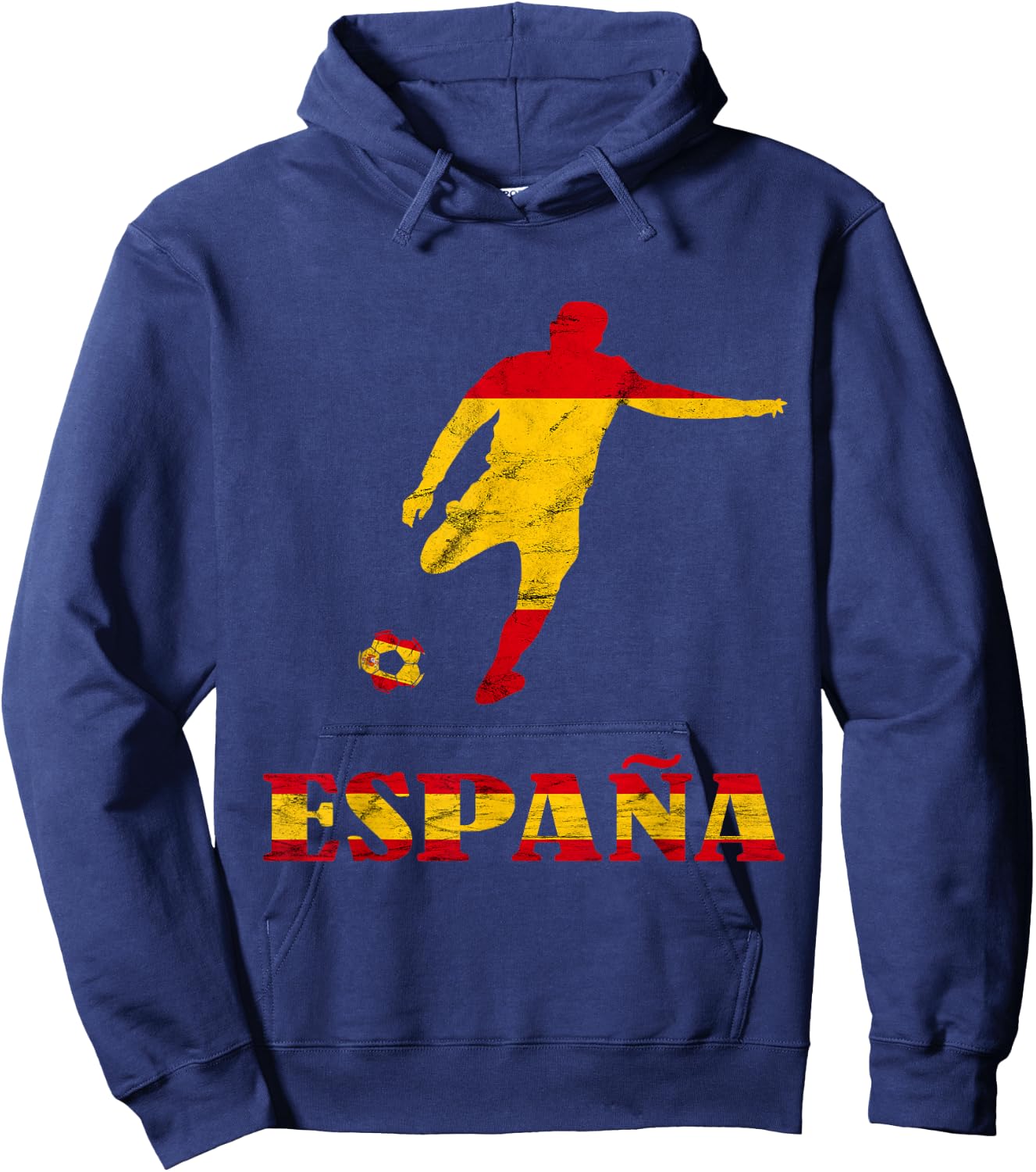 Espana Spain Soccer Player Spain Flag Spanish Pride Espanol Hoodie - Hoodie | Navy