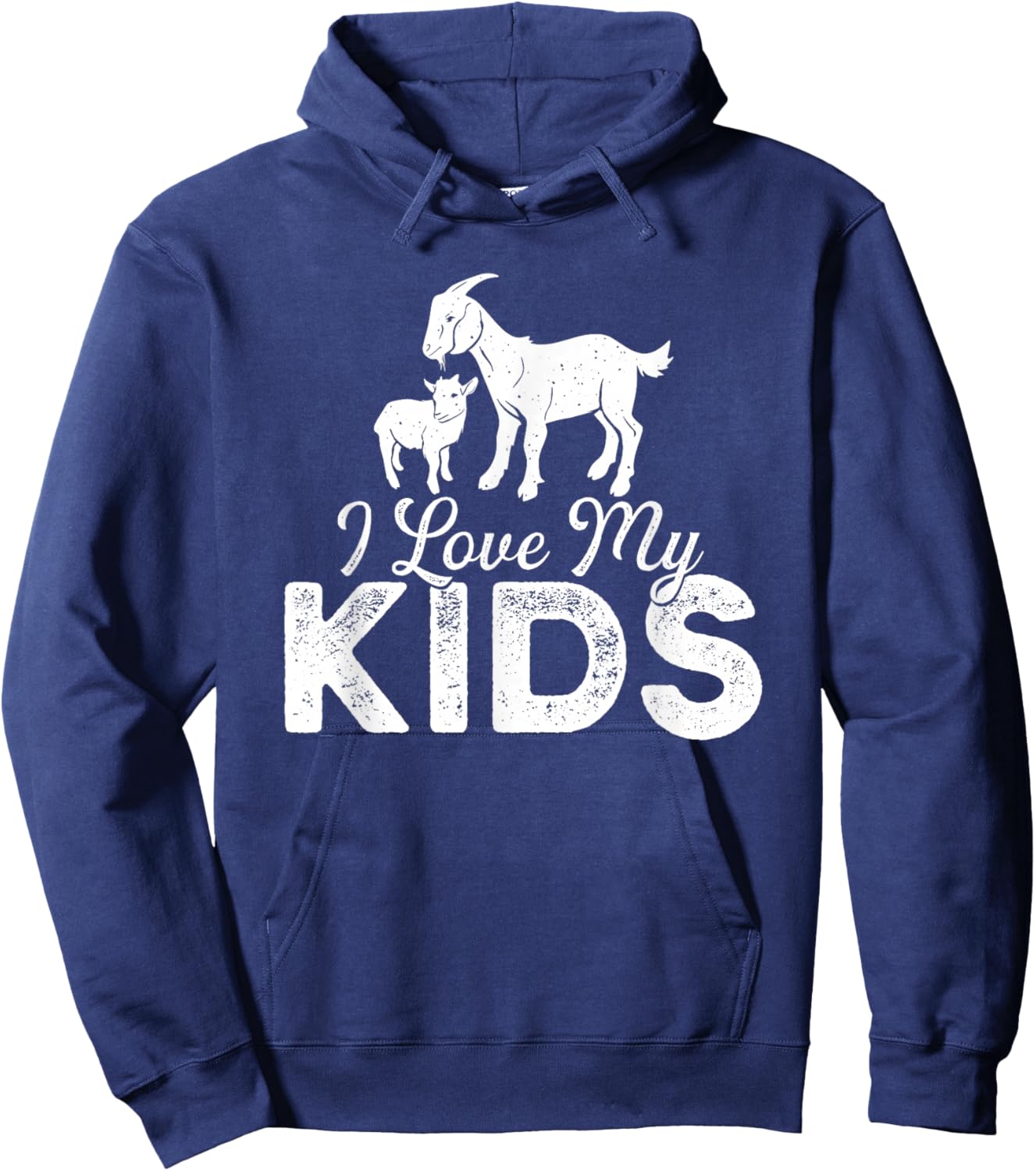 I Love My Kids - Goat Lover Farmer Animal Farming Rancher Hoodie - Hoodie | Navy
