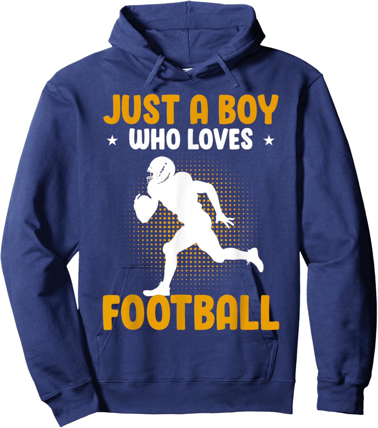 Just A Boy Who Loves Football American Football Hoodie - Hoodie | Navy