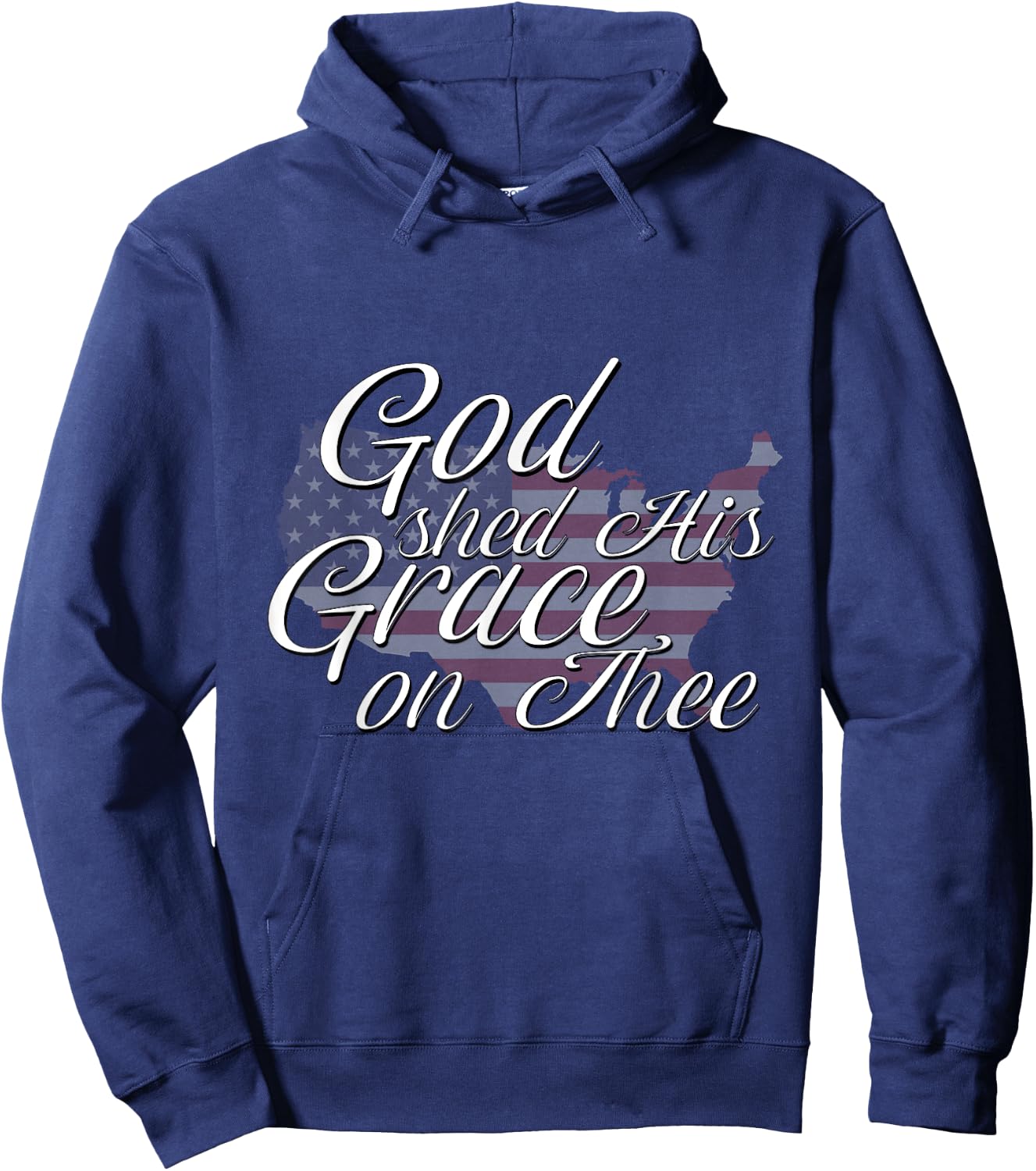 God Shed His Grace On Thee Perfect Religious Inspirational Hoodie - Hoodie | Navy