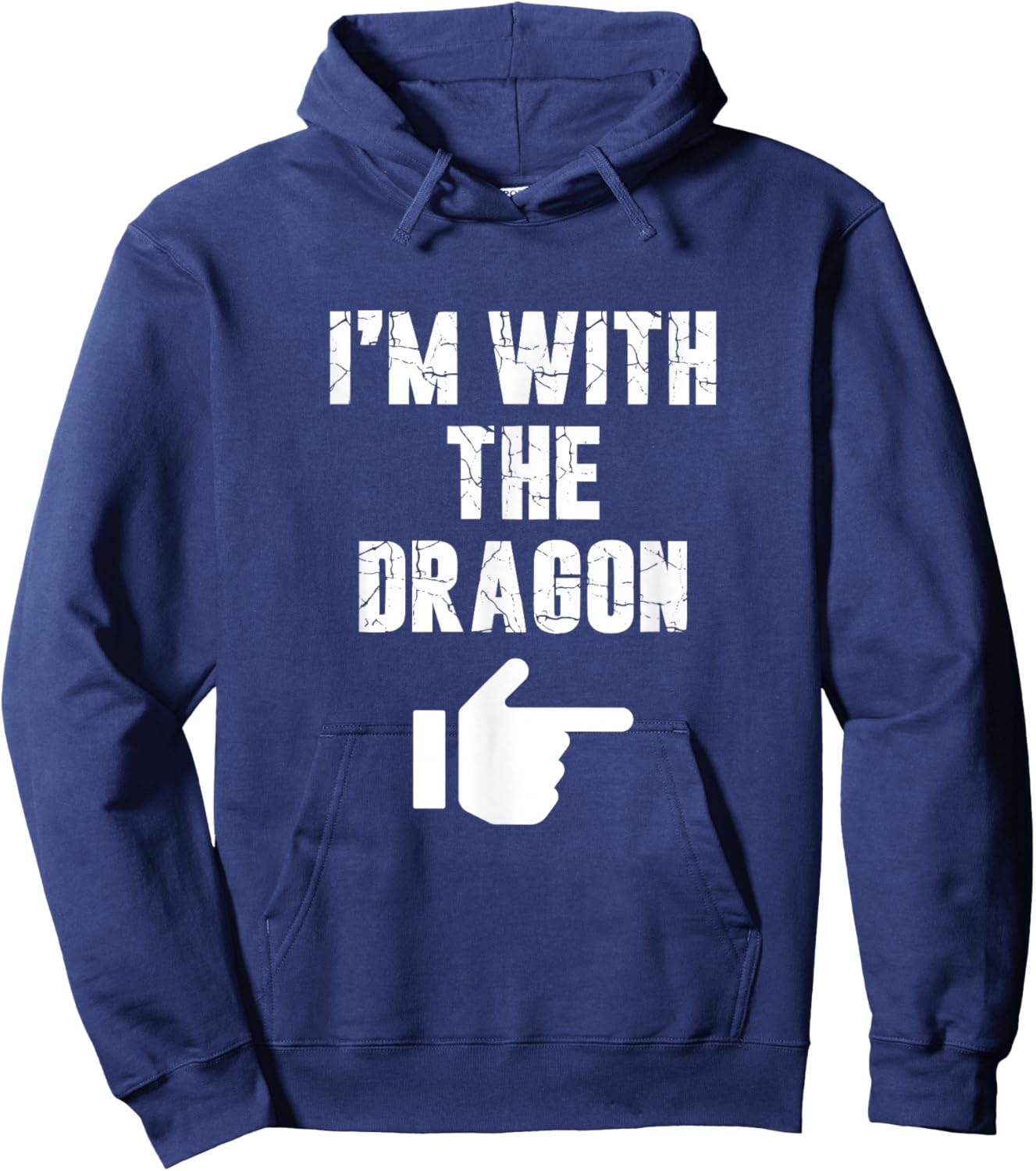 I'm with the Dragon Fun Easy Playful Halloween Costume Hoodie - Hoodie | Navy