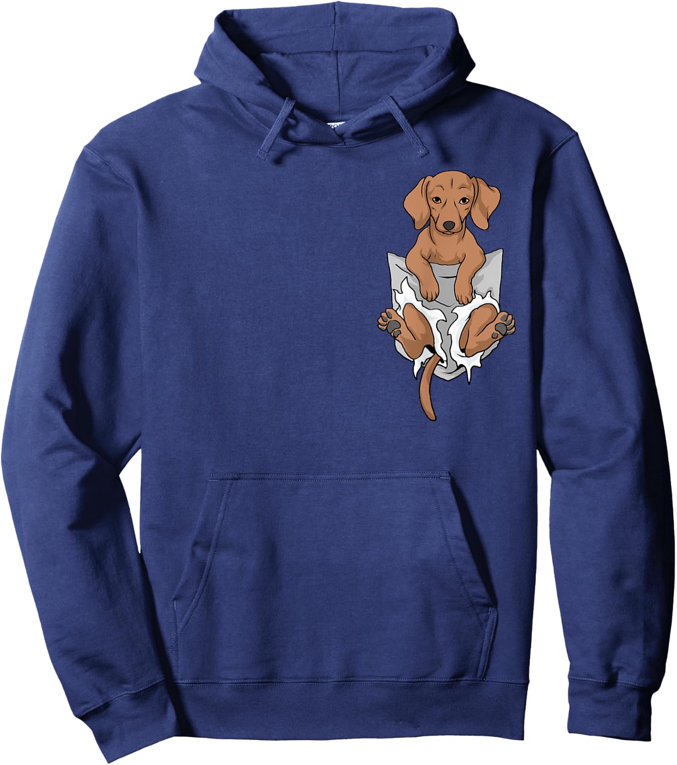Dachshund Pocket Hoodie - Hoodie | Navy