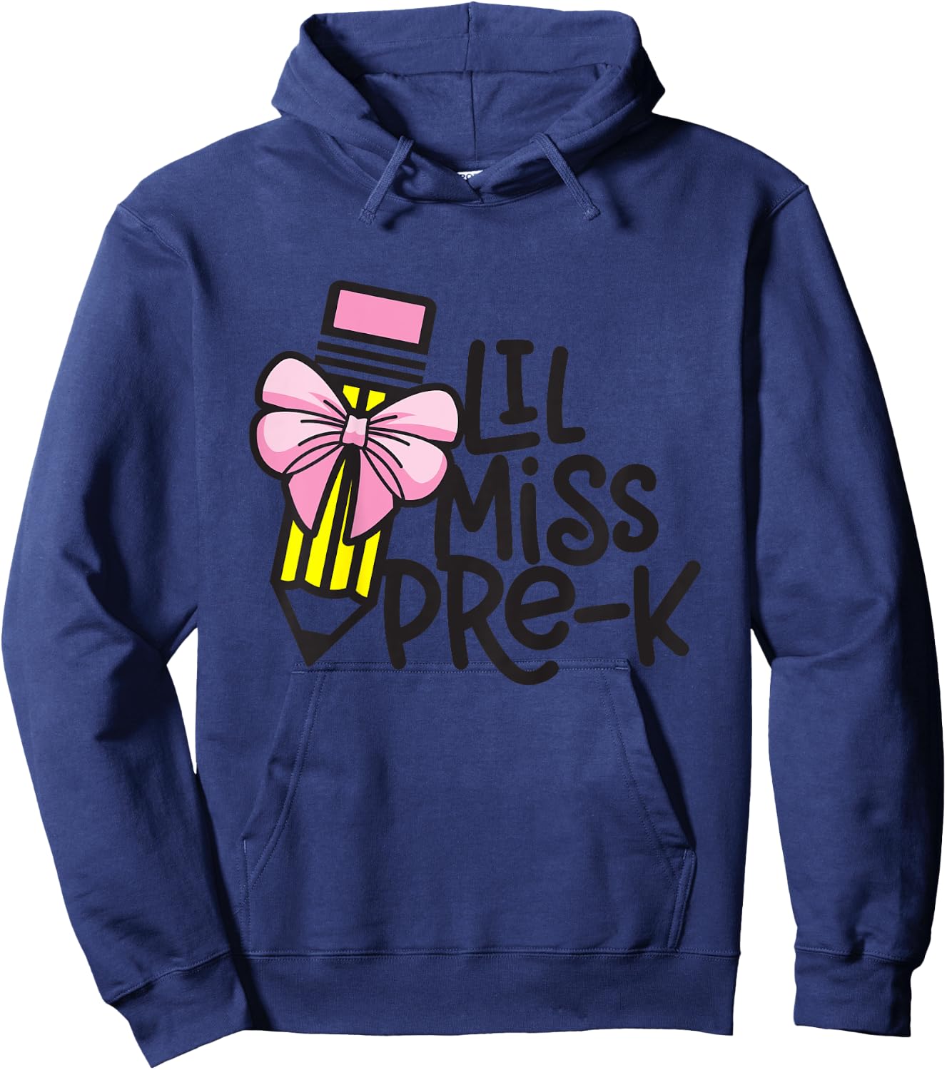 Little Miss Pre-K Shirt Back to School Pre Kindergarten Hoodie - Hoodie | Navy