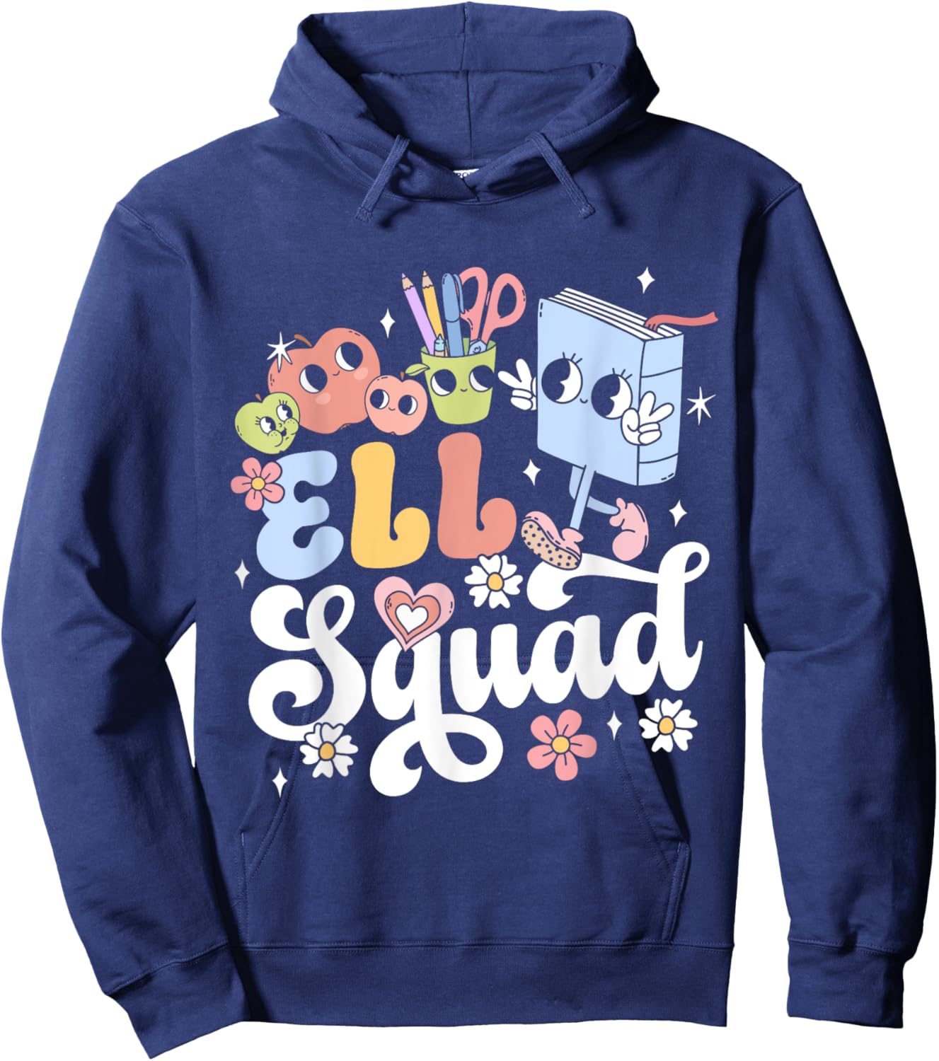 ELL Teacher ESOL Tutor ELL Squad Men Women Hoodie - Hoodie | Navy