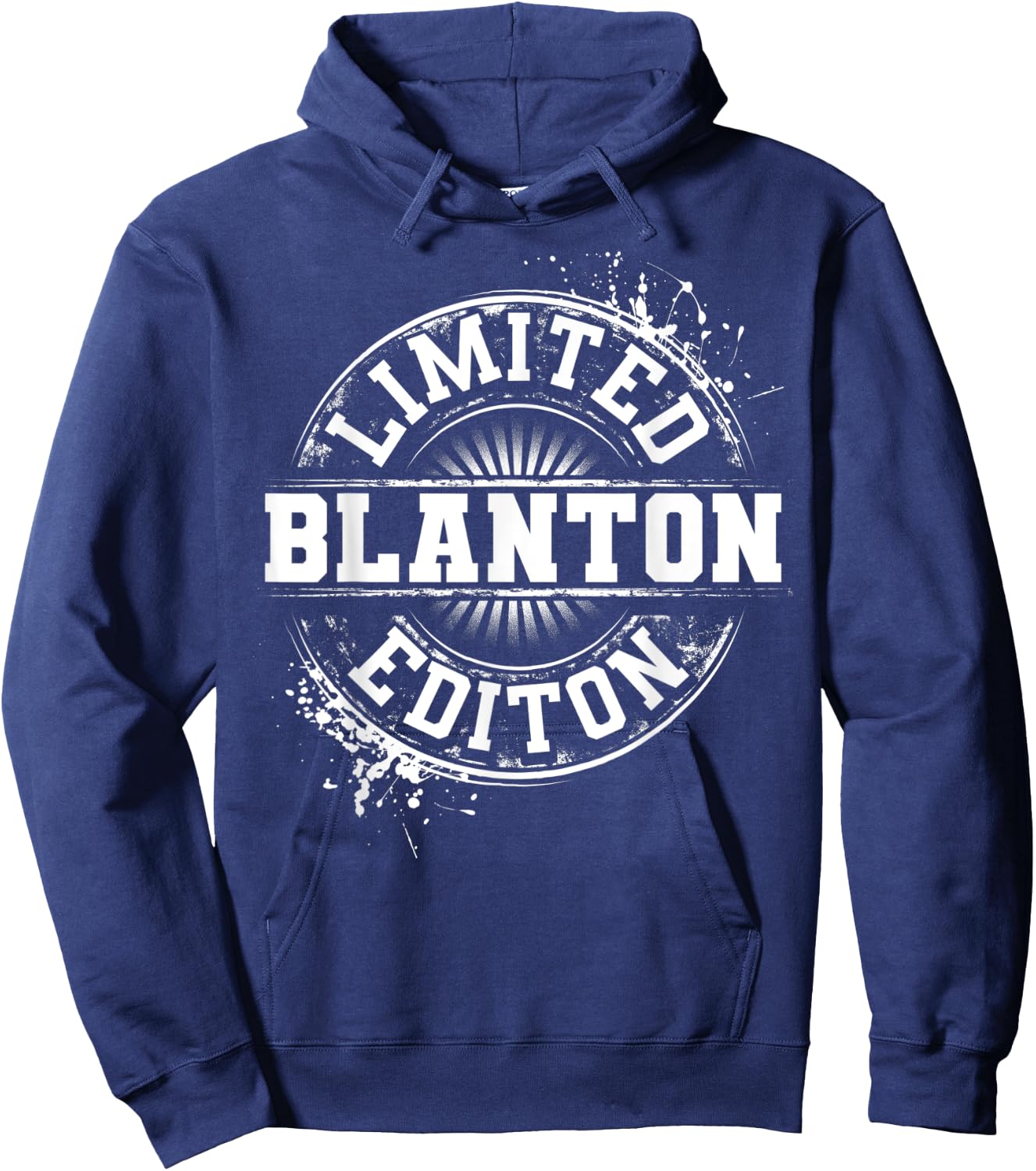 BLANTON Funny Surname Family Tree Birthday Reunion Gift Hoodie - Hoodie | Navy