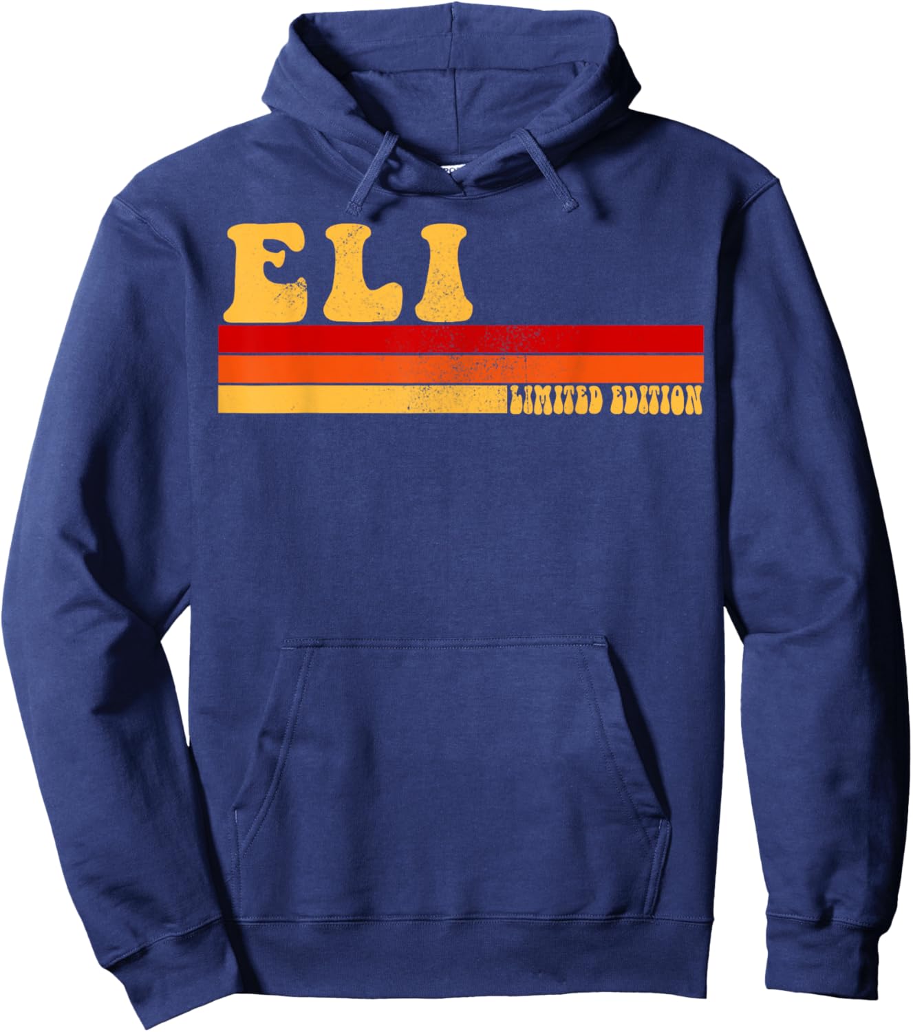 ELI Name Personalized Idea Men Retro Vintage ELI Hoodie - Hoodie | Navy