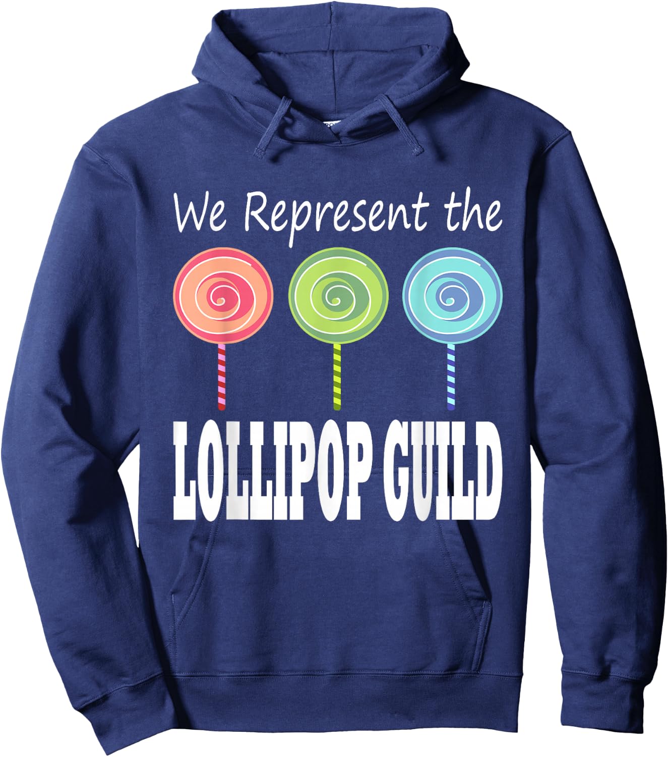 We Represent The Lollipop Guild Wizard of Oz Small Hoodie - Hoodie | Navy