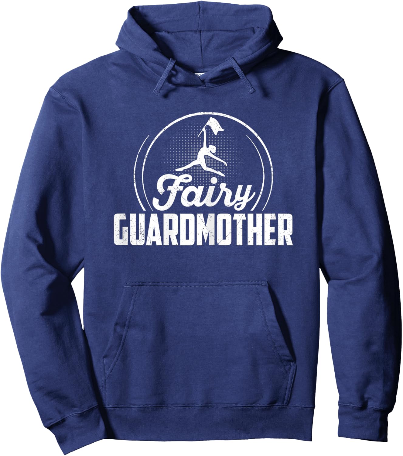 Fairy Guardmother - Mother's Day Funny Color Guard's Mom Pun Hoodie - Hoodie | Navy
