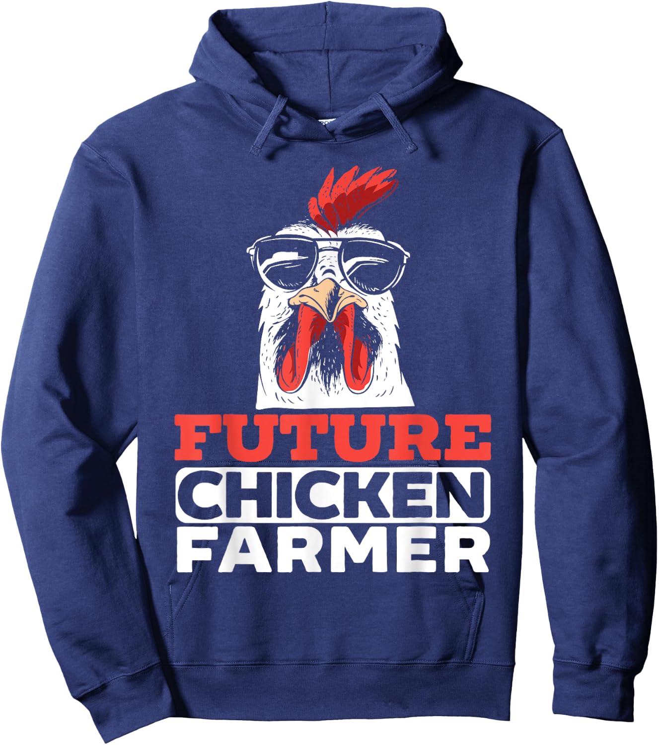 Future Chicken Farmer for a Chicken Lover Farming Hoodie - Hoodie | Navy