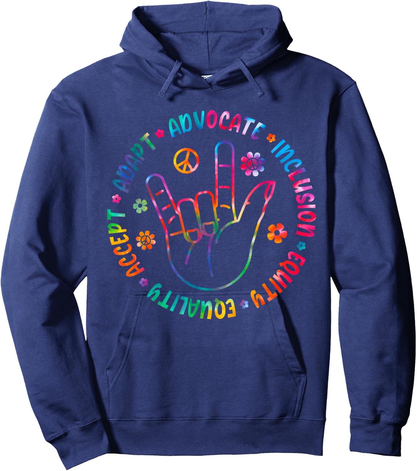 Special Education Teacher TIe Dye Sped Teacher Squad Hoodie - Hoodie | Navy