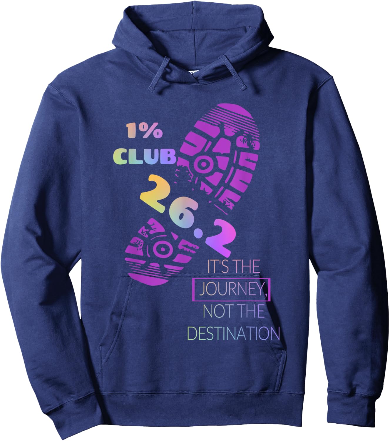 1% Club, 26.2 It's the Journey, Not the Destination Hoodie - Hoodie | Navy
