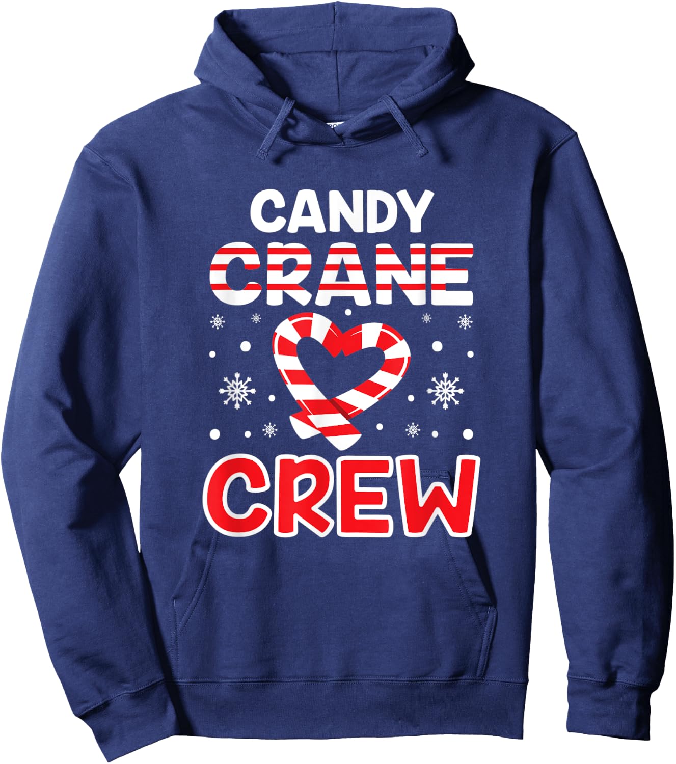 Candy Cane Crew Christmas Sweets Family Matching Costume Hoodie - Hoodie | Navy