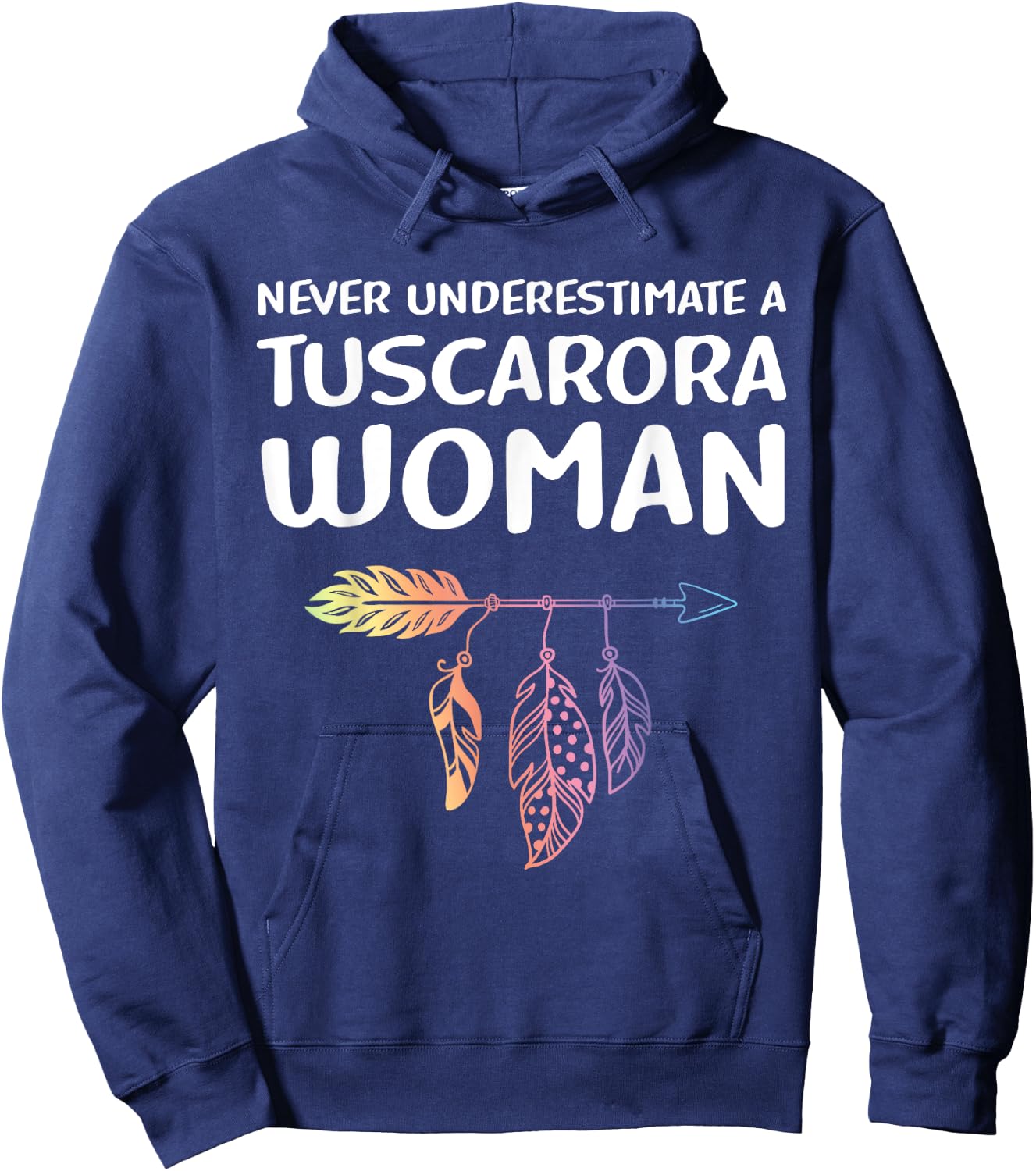 Indigenous People Native American Tuscarora Woman Hoodie - Hoodie | Navy