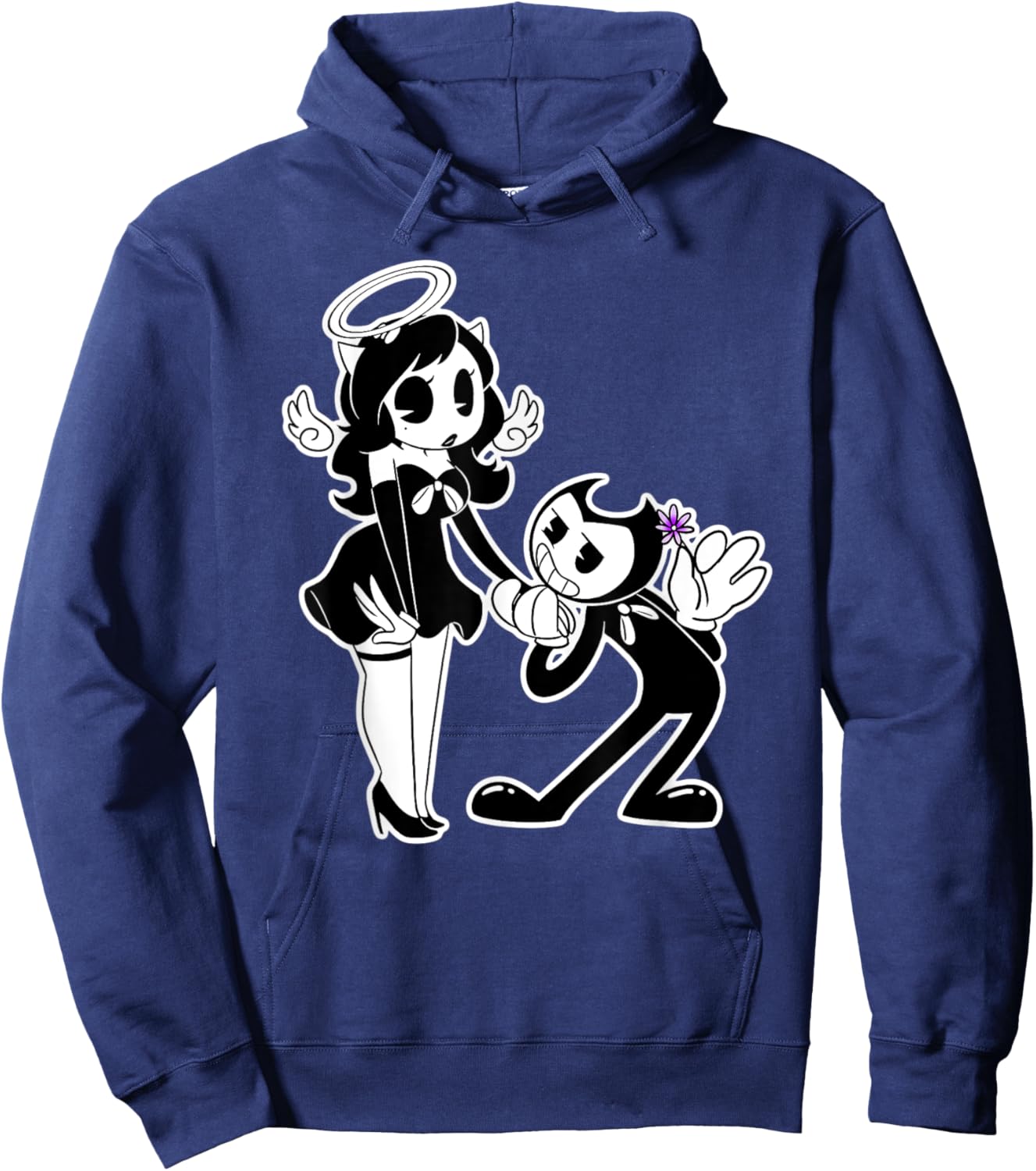 Alice Angel Gothic Angel x Bendy Demon Hoodie - Hoodie | Navy