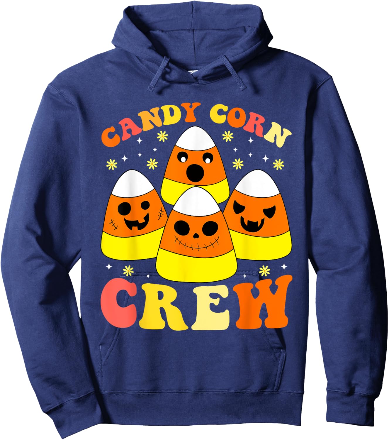 Candy Corn Crew Halloween Costume Men Women Friends Hoodie - Hoodie | Navy