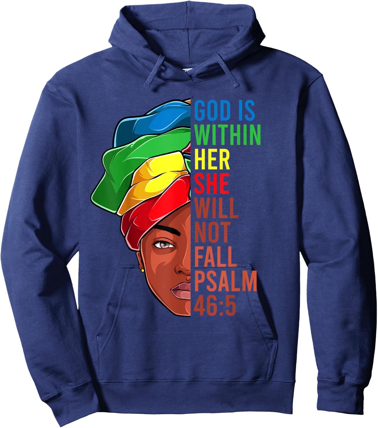 African American Apparel, Jesus Christian Black Women Hoodie - Hoodie | Navy