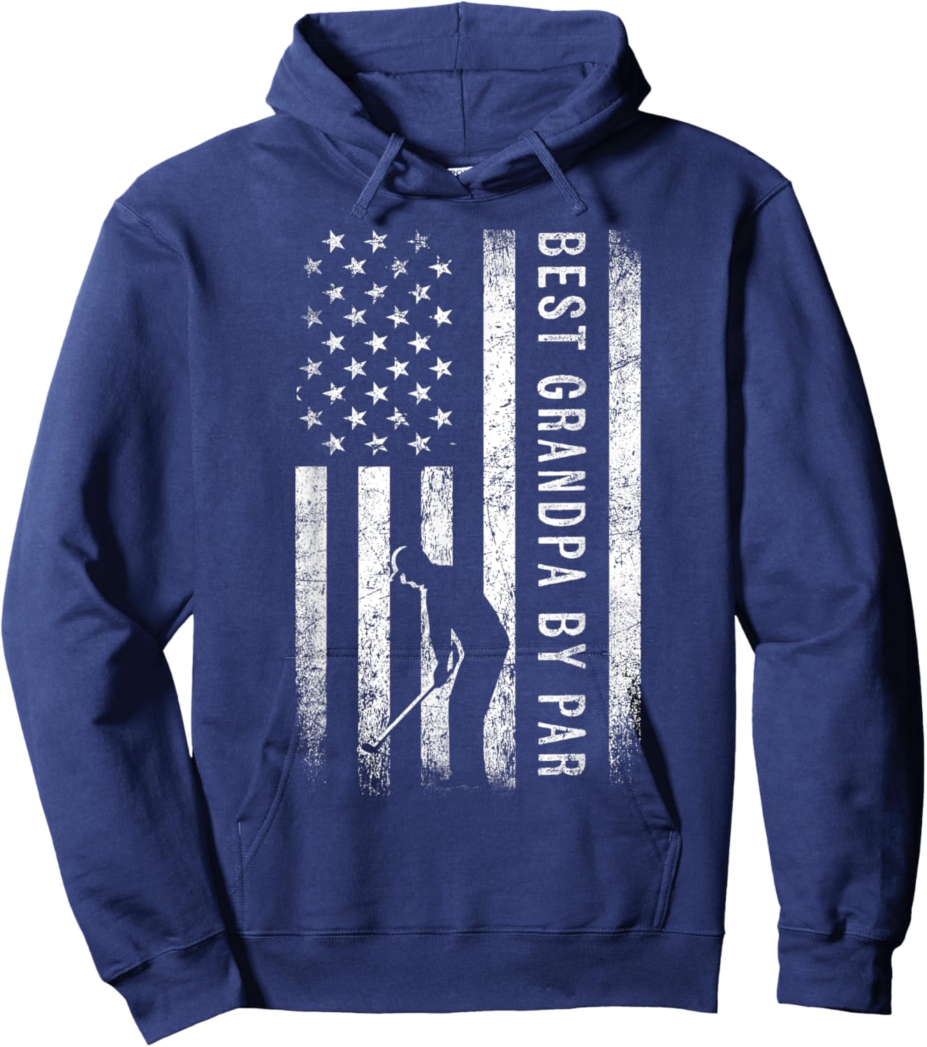 Best Grandpa By Par Golfing Gifts Grandpa Father's Day Golf Hoodie - Hoodie | Navy