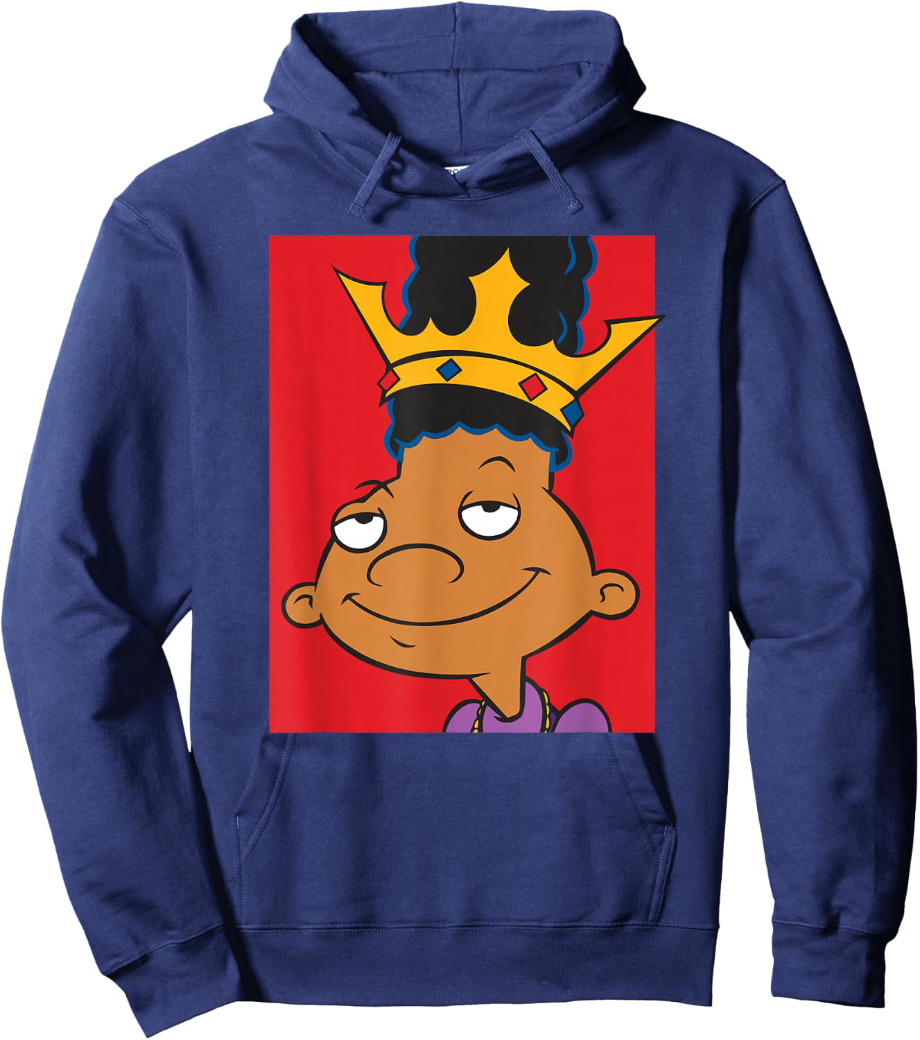 Hey Arnold Gerald Biggie Parody Hoodie - Hoodie | Navy
