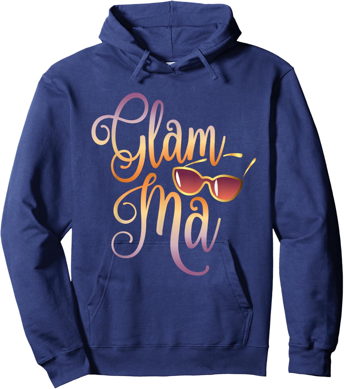 Glamma Grandma Fashion Glamma Sunglasses Gift T - Shirt Hoodie - Hoodie | Navy