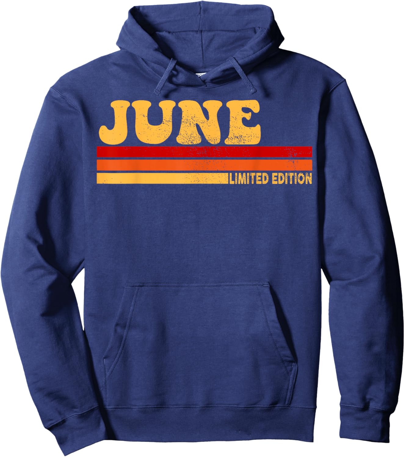 June Name Personalized Cute Idea Women Vintage June Hoodie - Hoodie | Navy