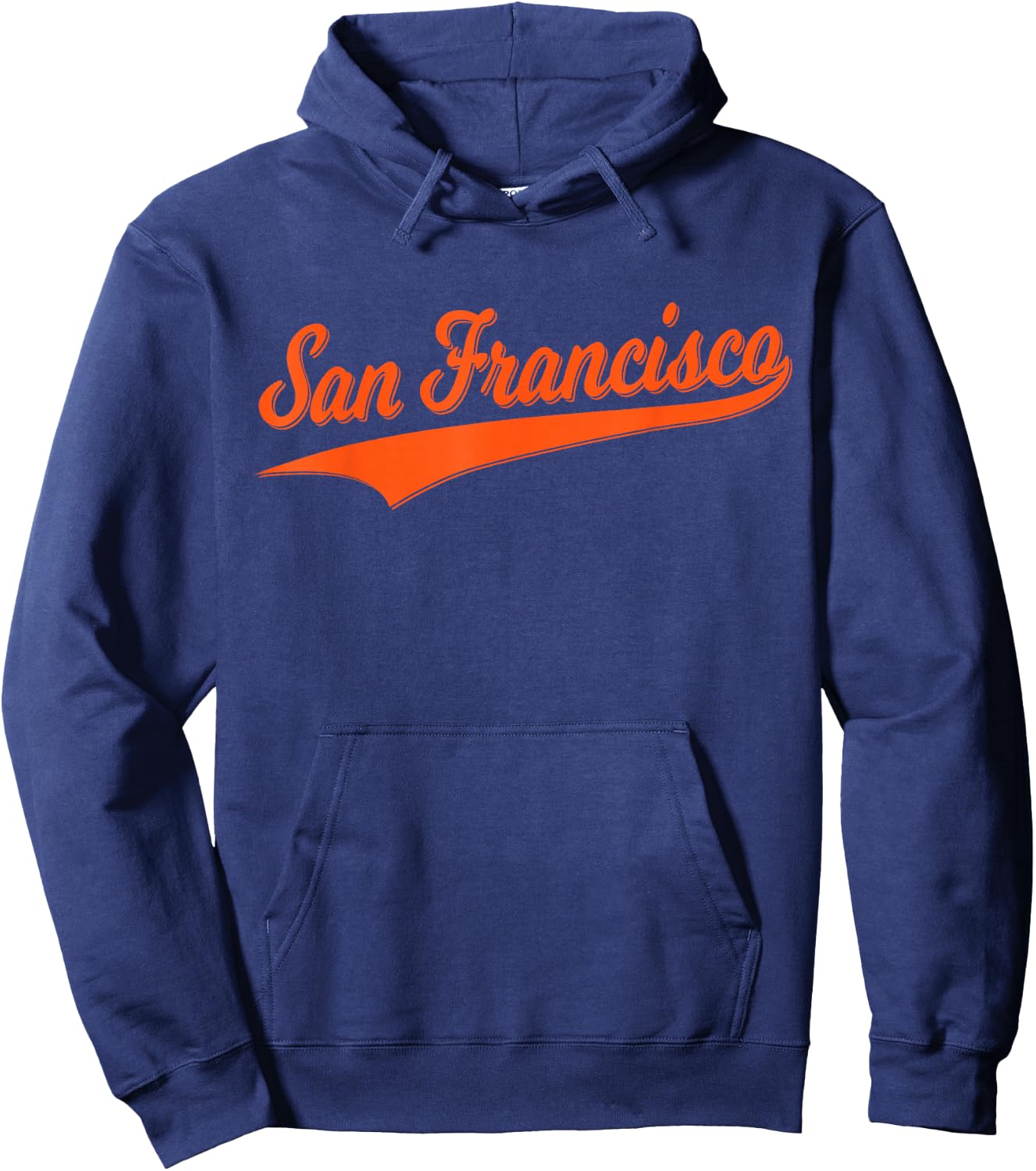 San Francisco Sf Varsity Script Vintage Sports Jersey Style Hoodie - Hoodie | Navy