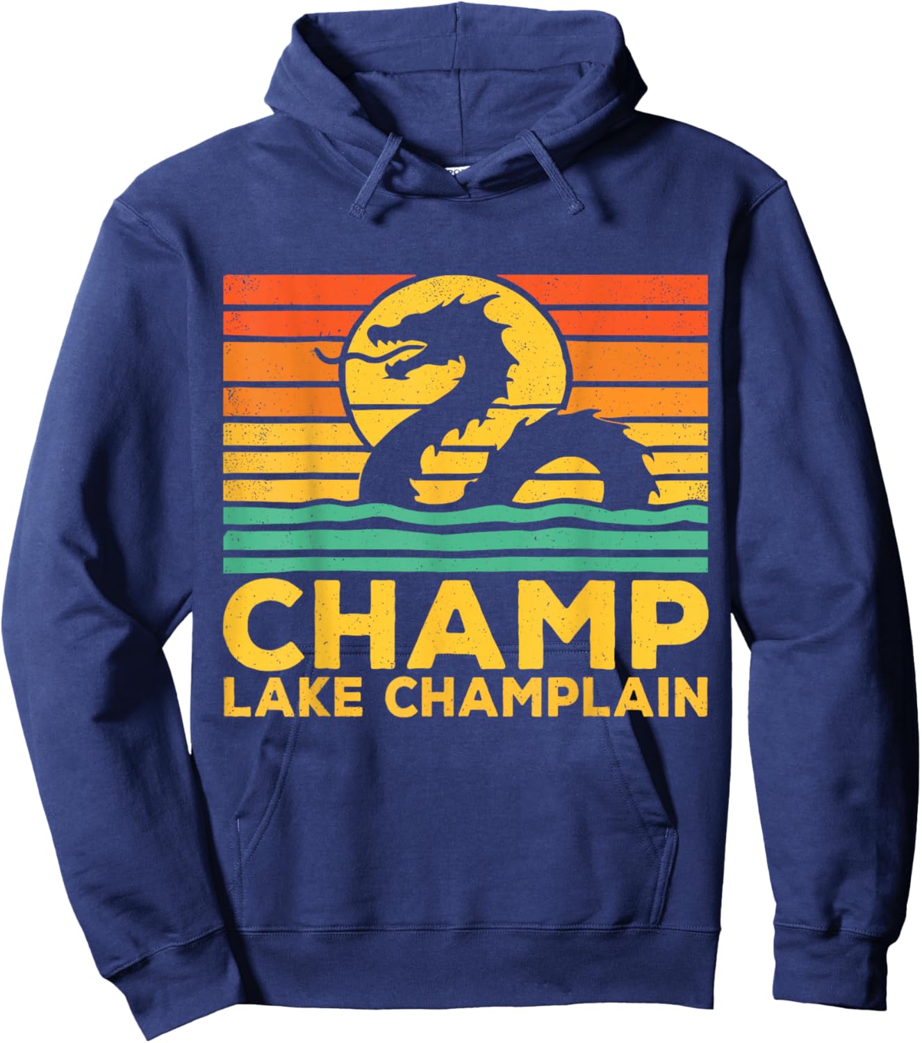 Champ Lake Champlain Monster American Folklore Hoodie - Hoodie | Navy