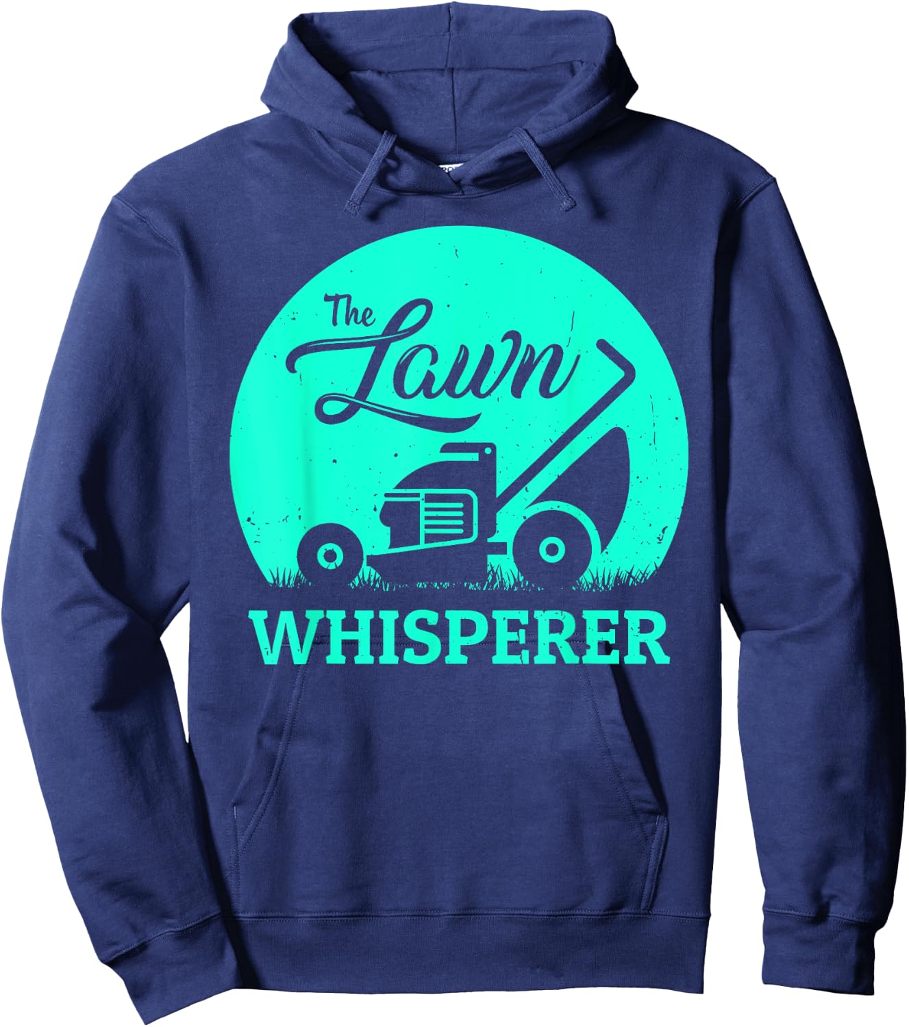 Lawn Whisperer Funny Gardener Lawn Mower Gag Outfit Hoodie - Hoodie | Navy