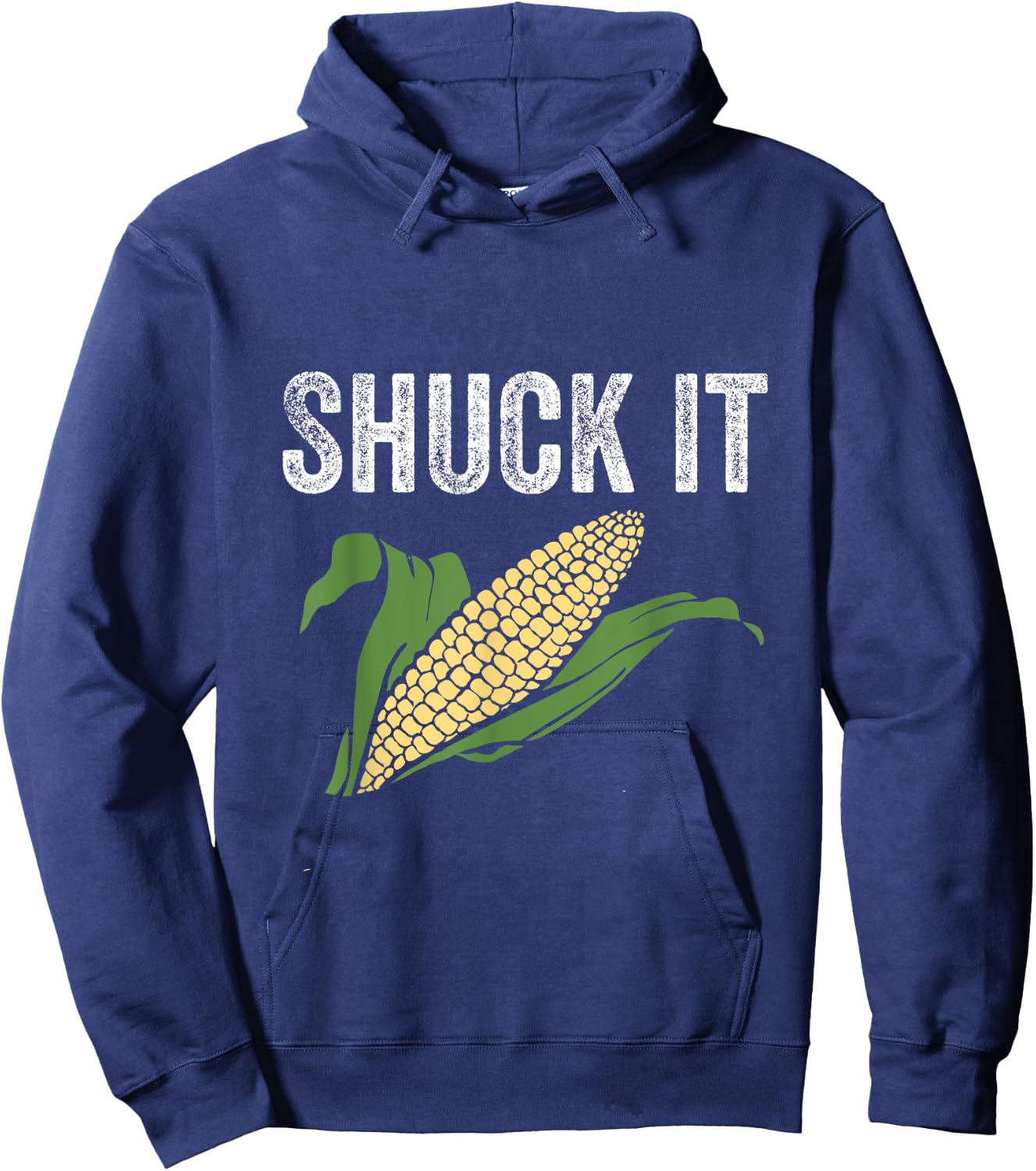 Shuck It Funny Farmer Corn Lover Market Festival Gift Hoodie - Hoodie | Navy
