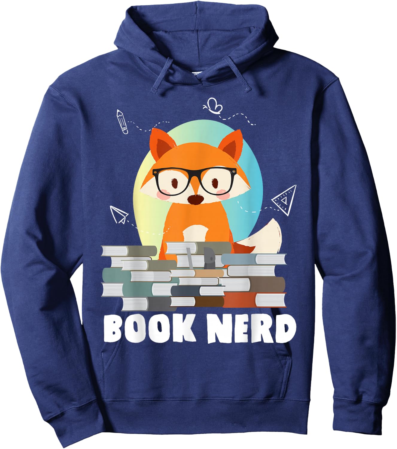 Bookworm Book Literature Novel Reading Rat Hoodie - Hoodie | Navy