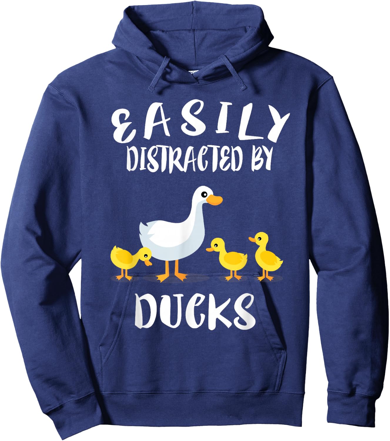 Easily Distracted By Ducks Animal Hoodie - Hoodie | Navy