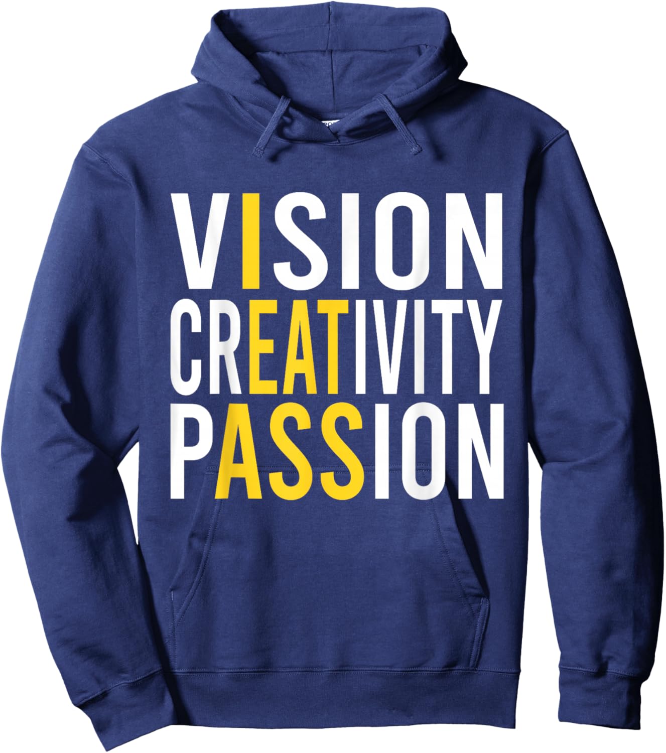 Vision Creativity Passion Lustiges Hoodie - Hoodie | Navy