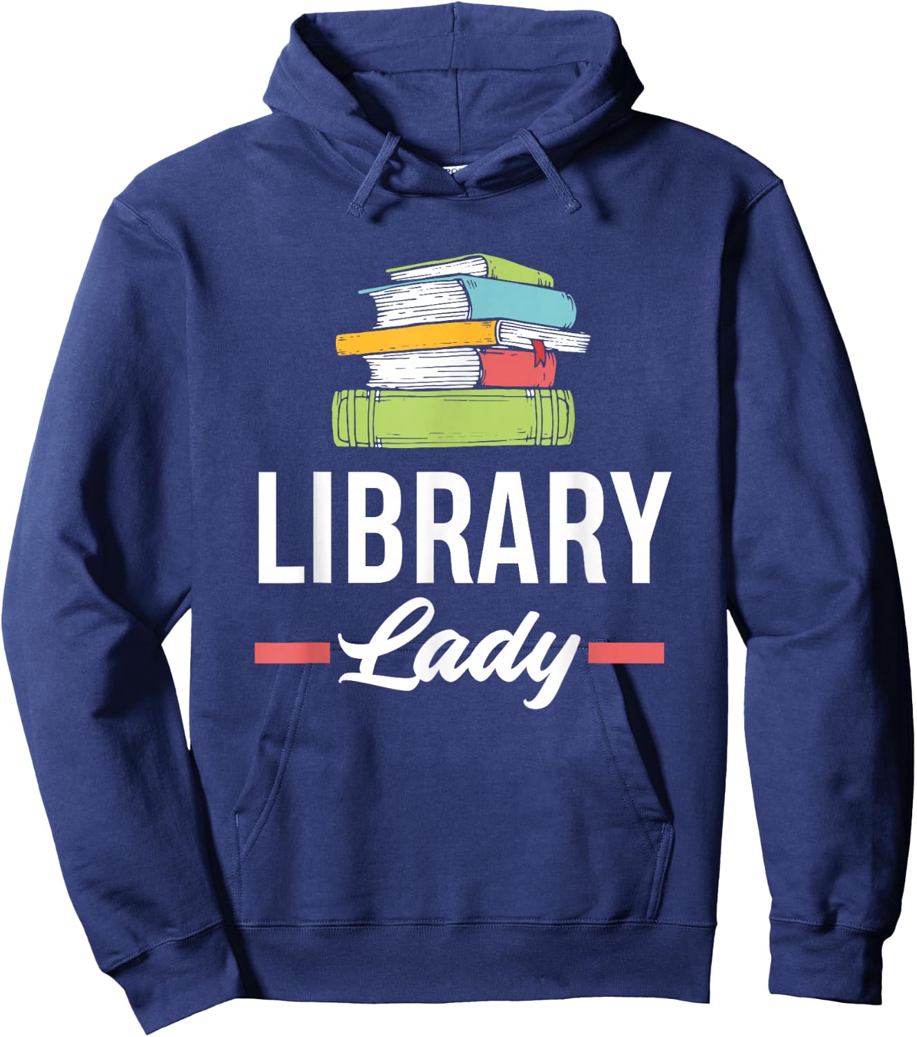 Funny Library Lady Librarian Library Assistant Small Hoodie - Hoodie | Navy