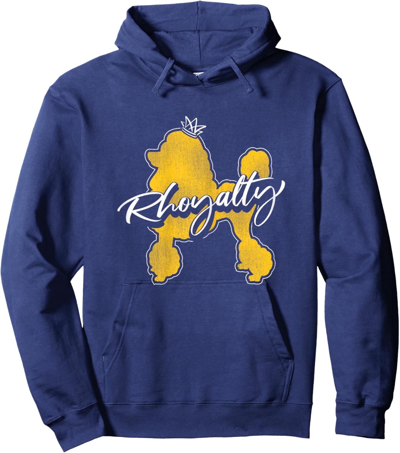Stylish Rhoyalty Pretty Poodle Hoodie - Hoodie | Navy