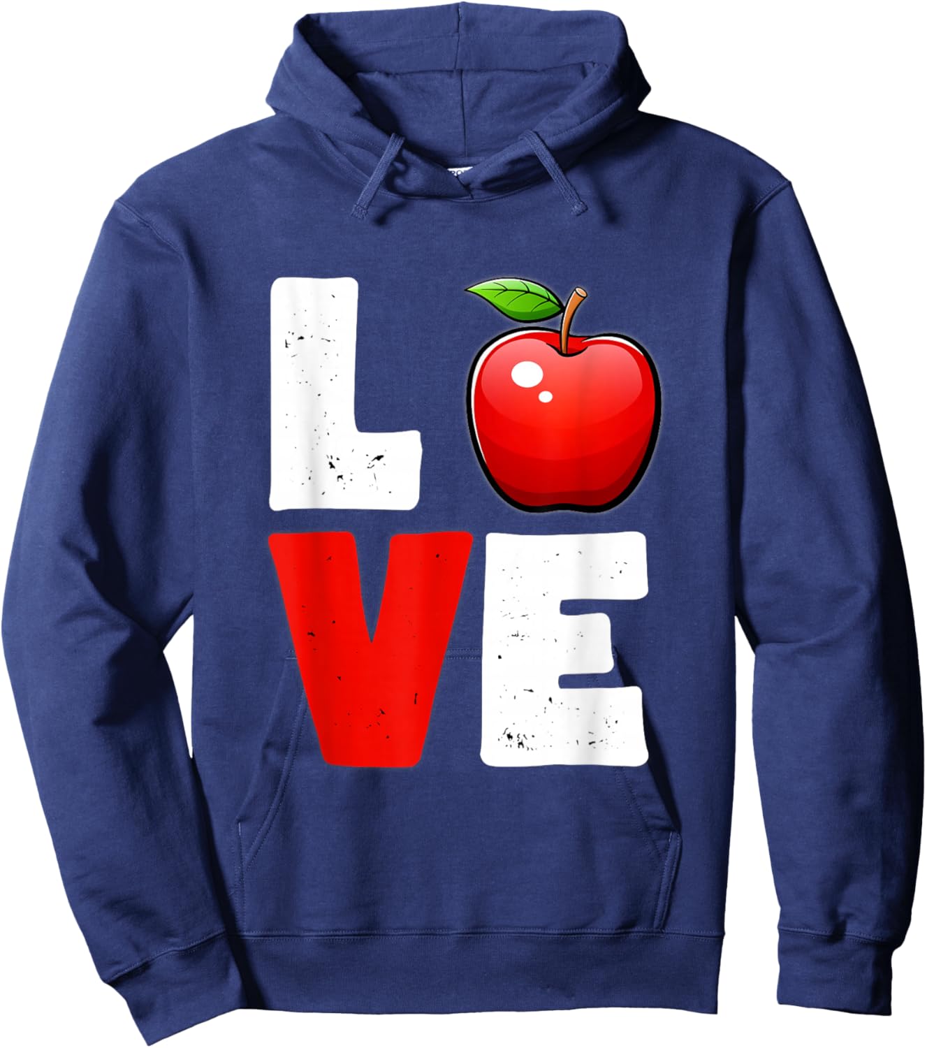 Apple Shirt , Apple Shirt , Apple for Youth Hoodie - Hoodie | Navy