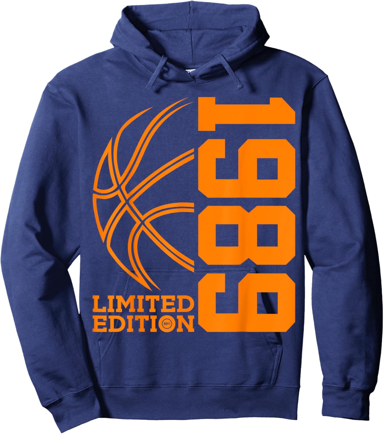36th BIRTHDAY BASKETBALL LIMITED EDITION 1989 Hoodie - Hoodie | Navy